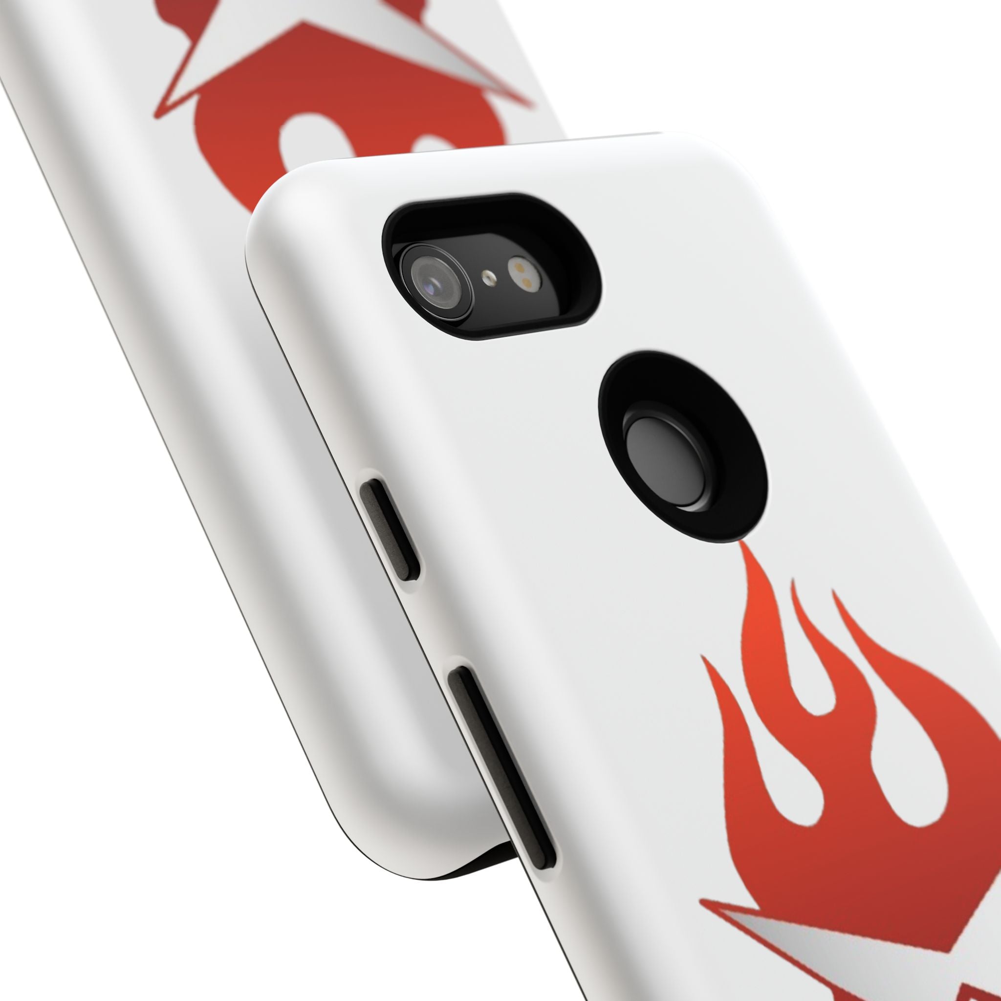 Bold Flame Phone Case, Tough Cases for Daily Protection, Stylish Accessories, Gift for Fire Lovers, Trendy Tech Gear