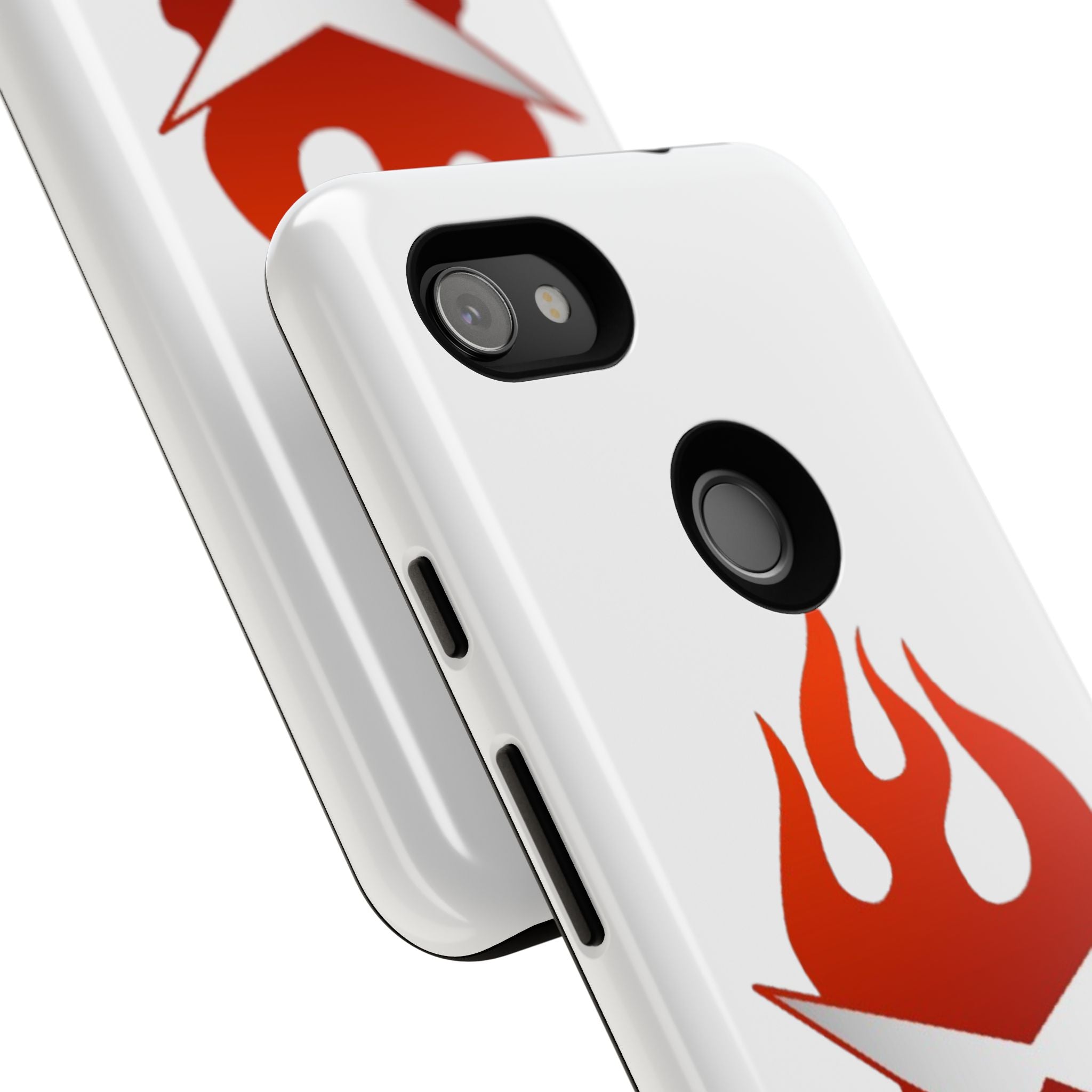 Bold Flame Phone Case, Tough Cases for Daily Protection, Stylish Accessories, Gift for Fire Lovers, Trendy Tech Gear