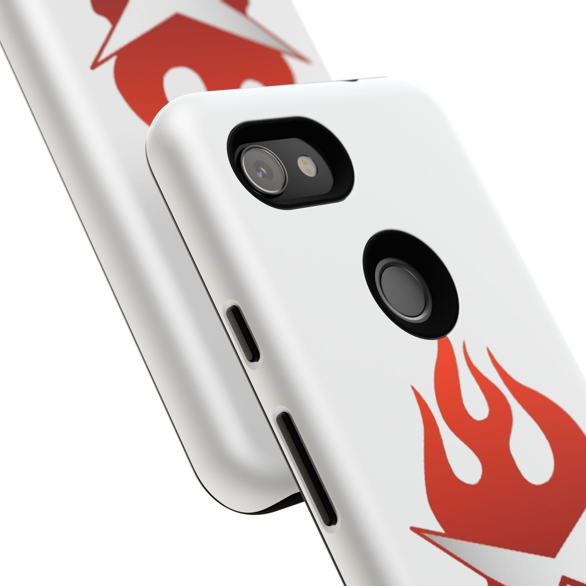 Bold Flame Phone Case, Tough Cases for Daily Protection, Stylish Accessories, Gift for Fire Lovers, Trendy Tech Gear