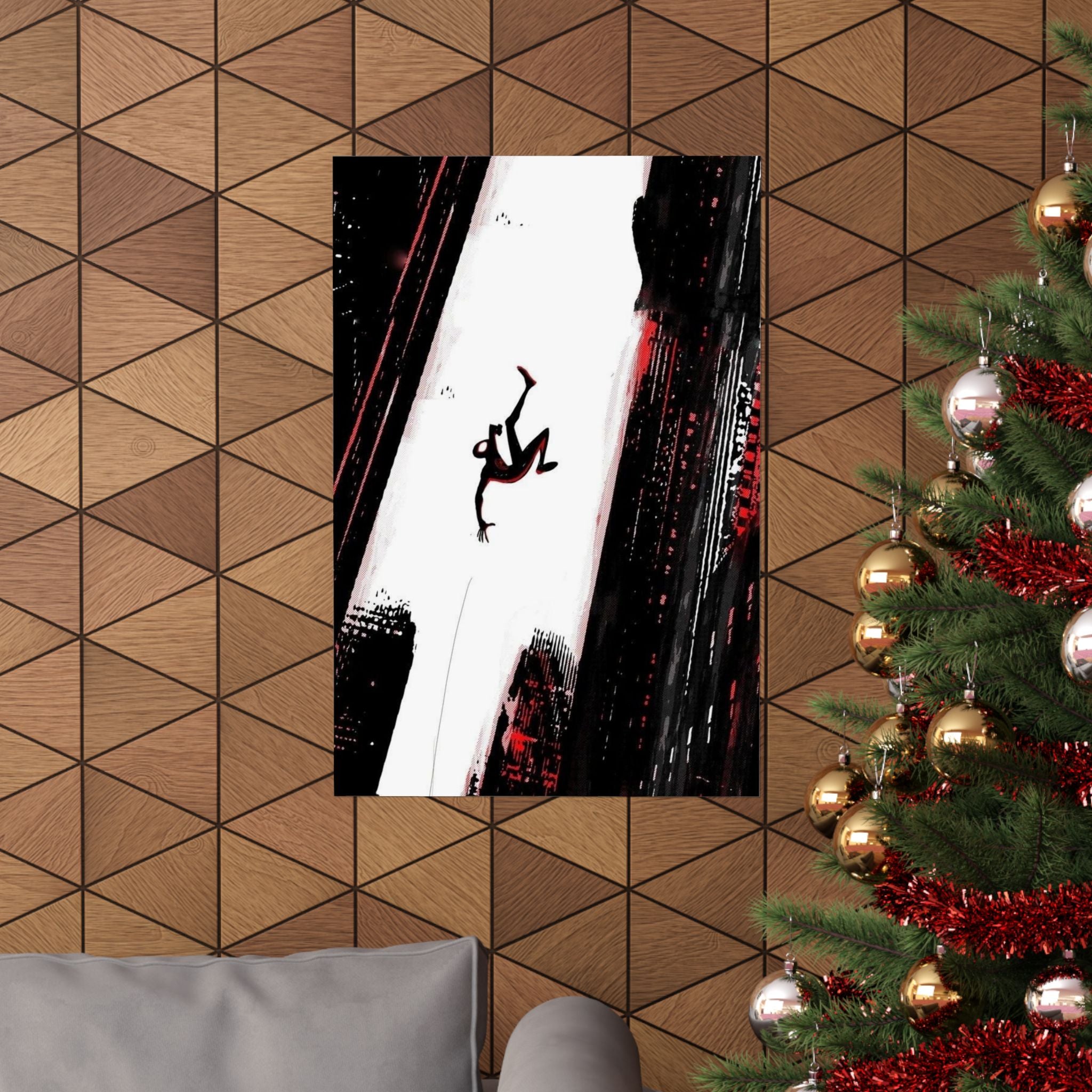 Dynamic Wall Art Prints, Bold Graphic Posters, Home Decor, Gift for Art Lovers, Modern Minimalist Poster, Spider Themed Artwork