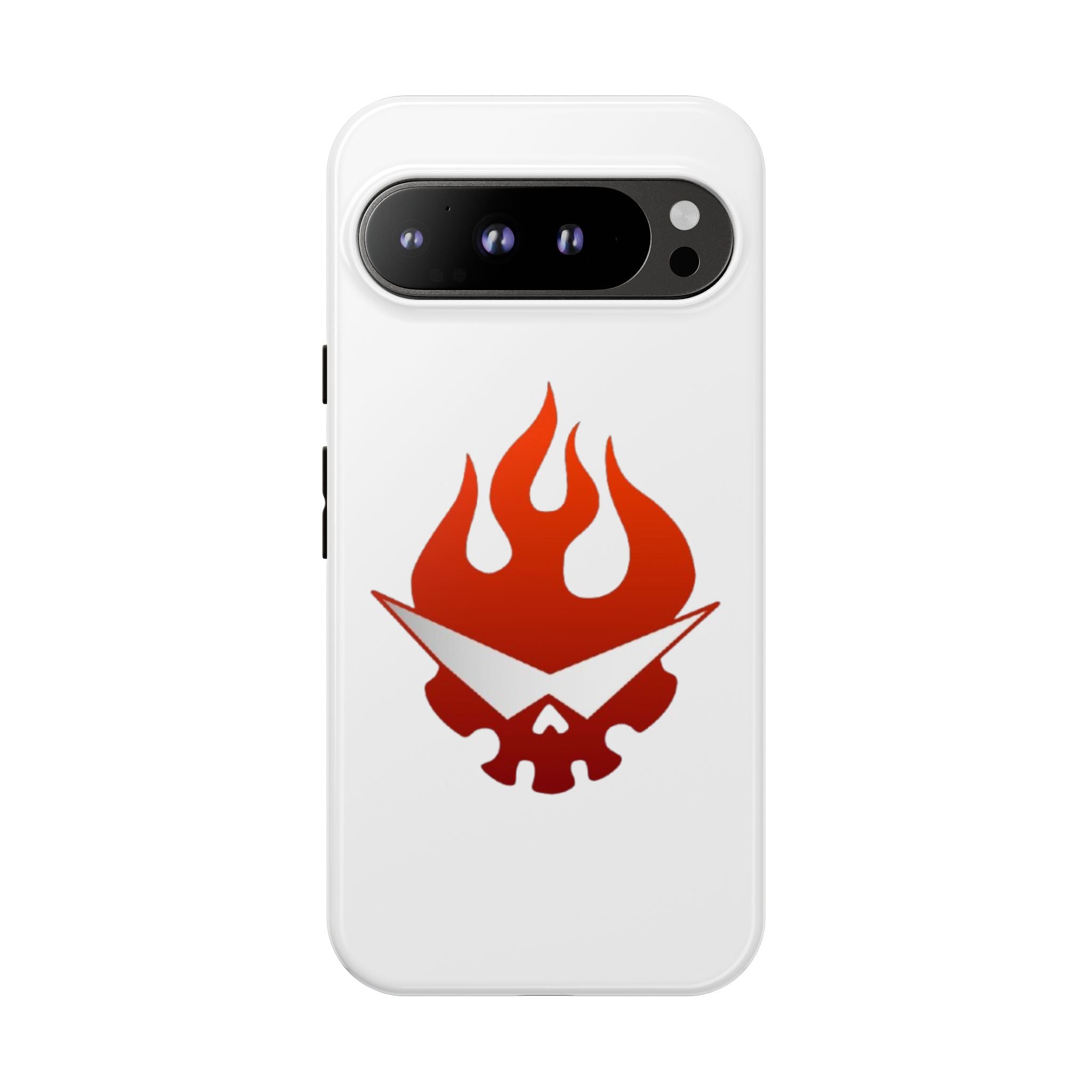 Bold Flame Phone Case, Tough Cases for Daily Protection, Stylish Accessories, Gift for Fire Lovers, Trendy Tech Gear