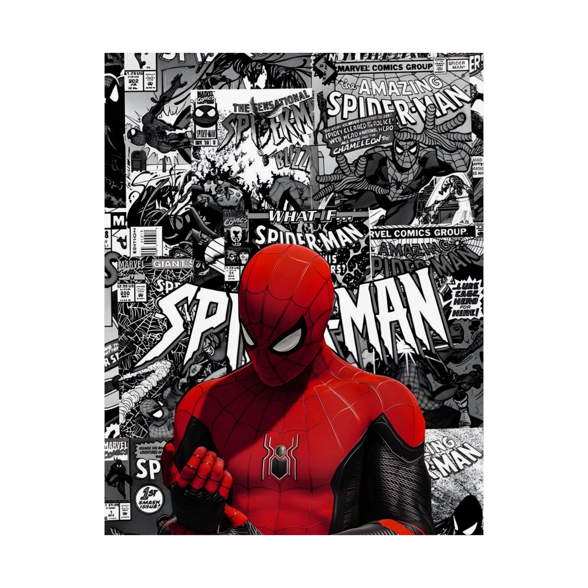 Spiderman Matte Vertical Posters | Comic Wall Art, Kids Room Decor, Superhero Print, Gift for Marvel Fans, Unique Home Decoration