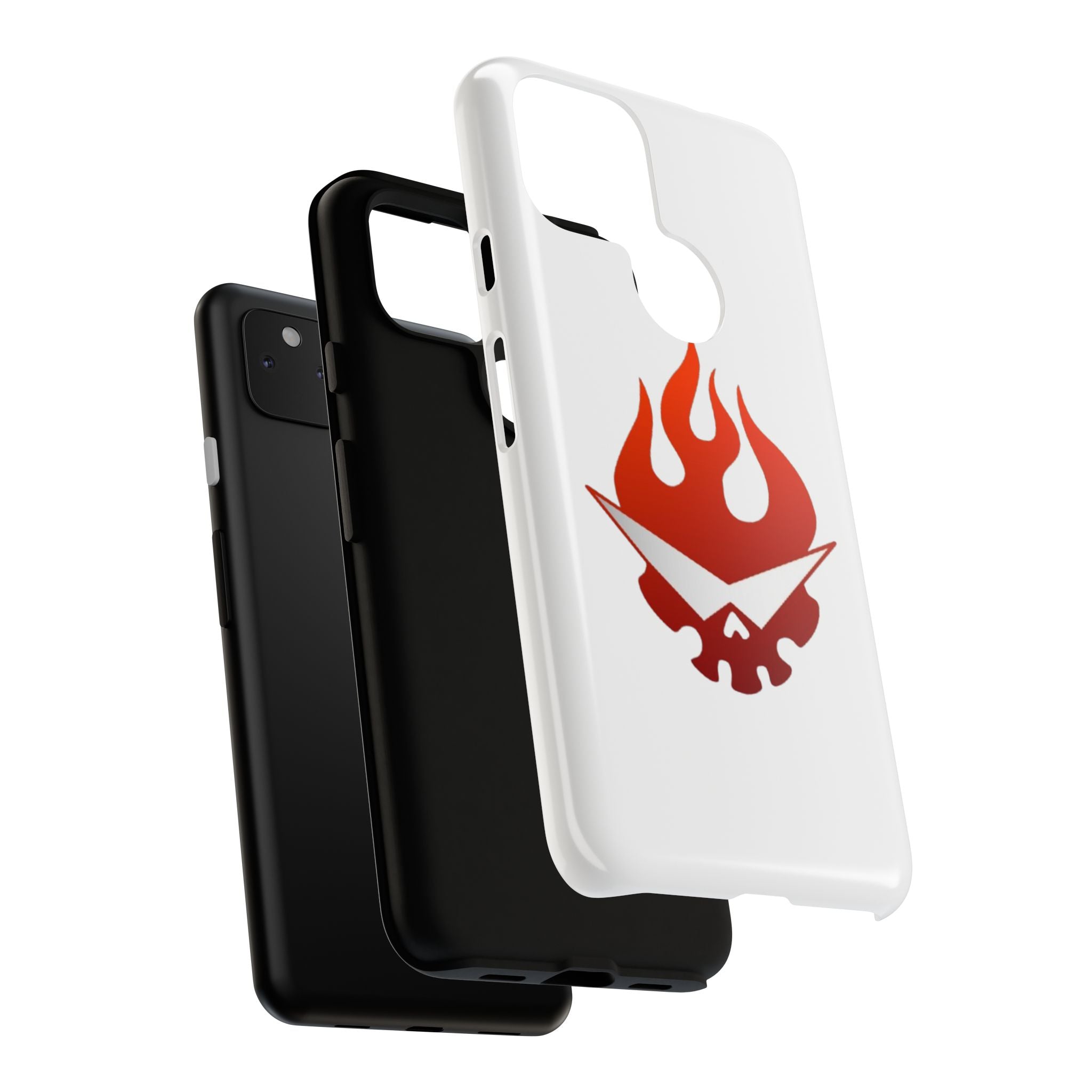 Bold Flame Phone Case, Tough Cases for Daily Protection, Stylish Accessories, Gift for Fire Lovers, Trendy Tech Gear