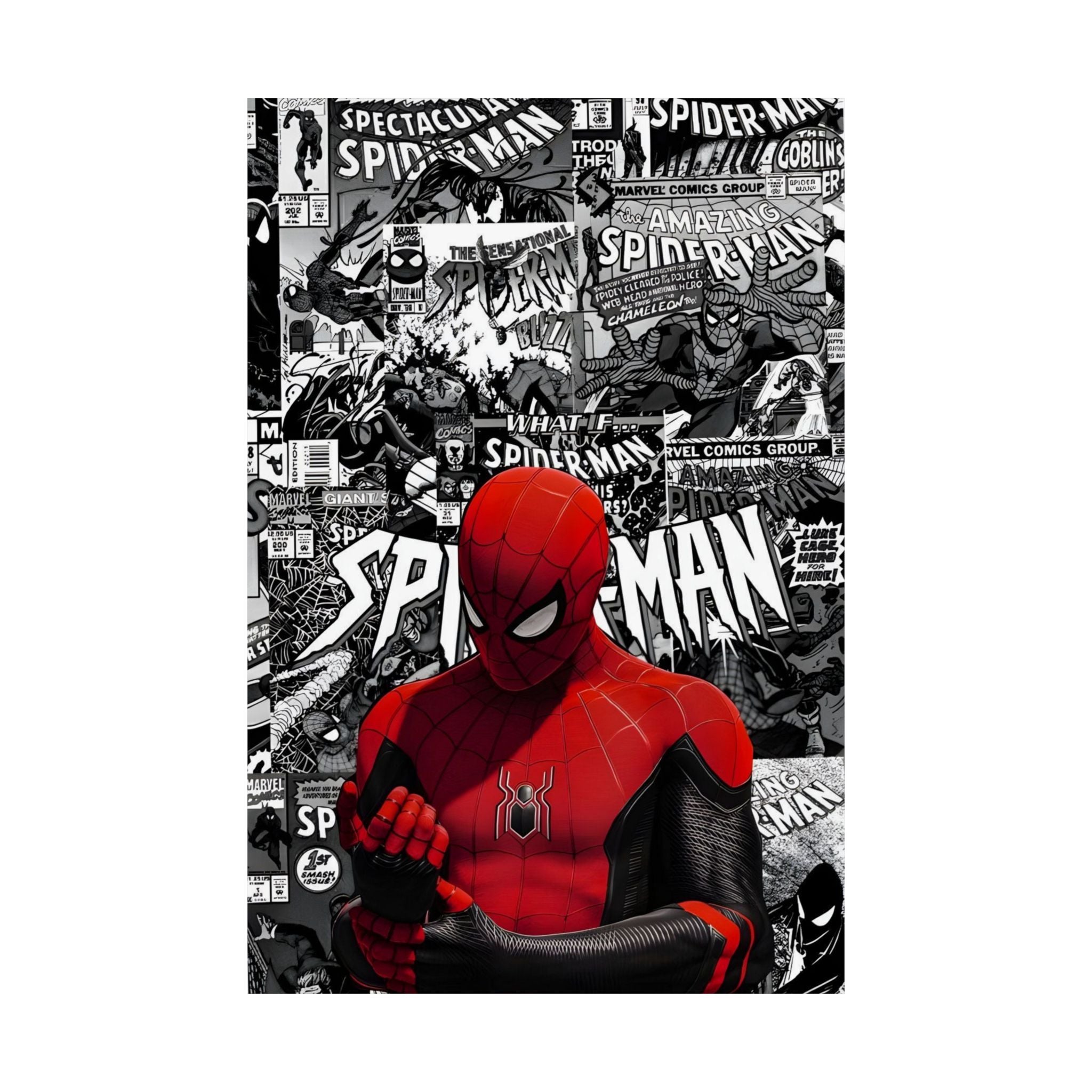 Spiderman Matte Vertical Posters | Comic Wall Art, Kids Room Decor, Superhero Print, Gift for Marvel Fans, Unique Home Decoration