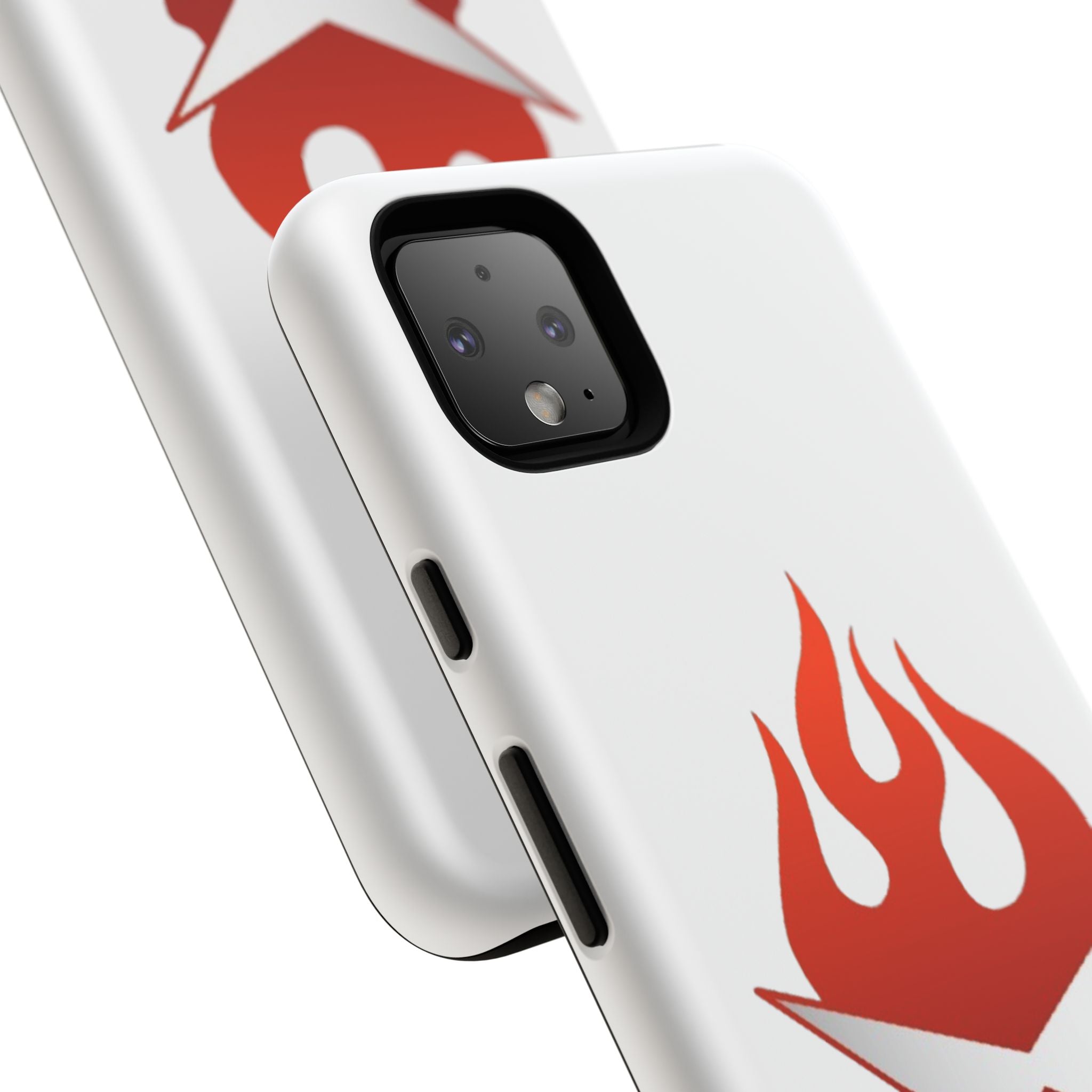 Bold Flame Phone Case, Tough Cases for Daily Protection, Stylish Accessories, Gift for Fire Lovers, Trendy Tech Gear