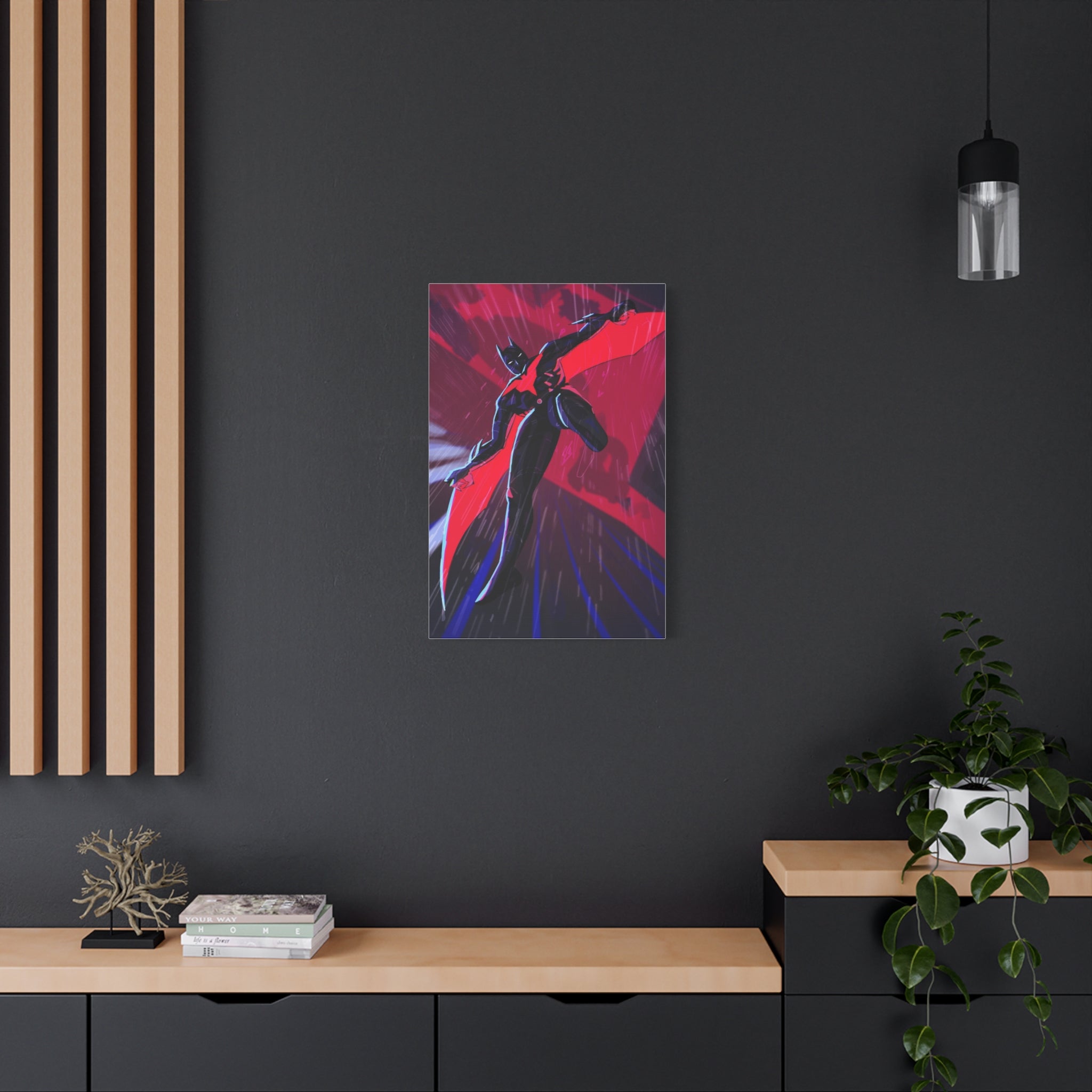 Stretched Canvas Art Print, Gothic Wall Decor, Perfect Gift for Art Lovers, Modern Bedroom Decor, Unique Home Wall Art, Gift for Her