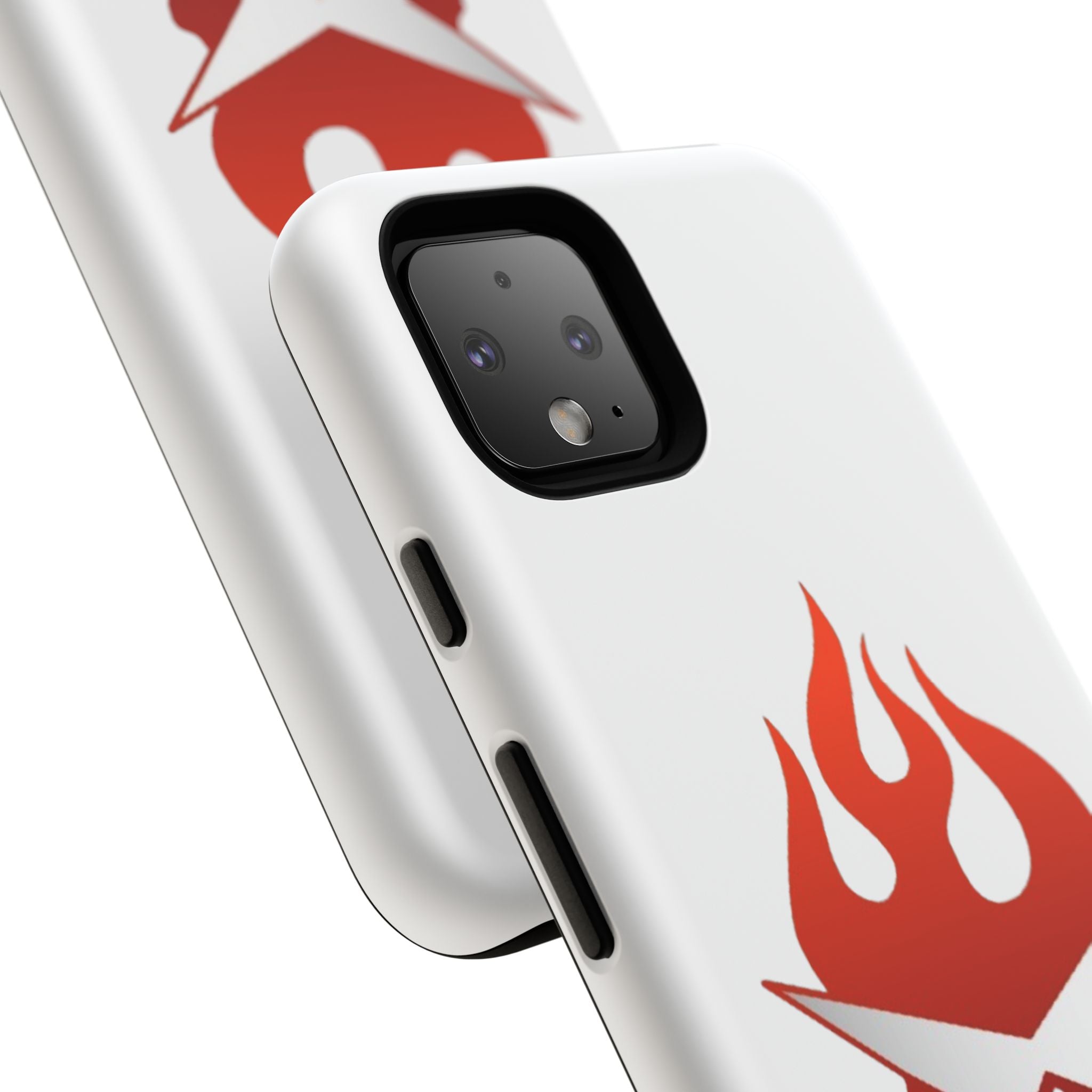 Bold Flame Phone Case, Tough Cases for Daily Protection, Stylish Accessories, Gift for Fire Lovers, Trendy Tech Gear