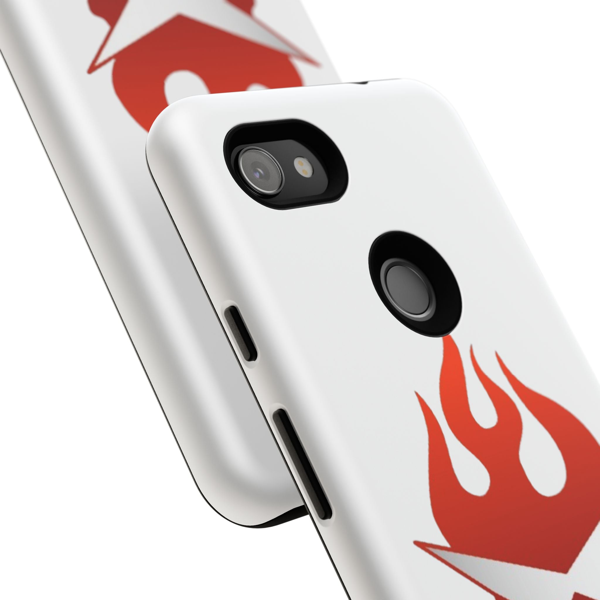 Bold Flame Phone Case, Tough Cases for Daily Protection, Stylish Accessories, Gift for Fire Lovers, Trendy Tech Gear