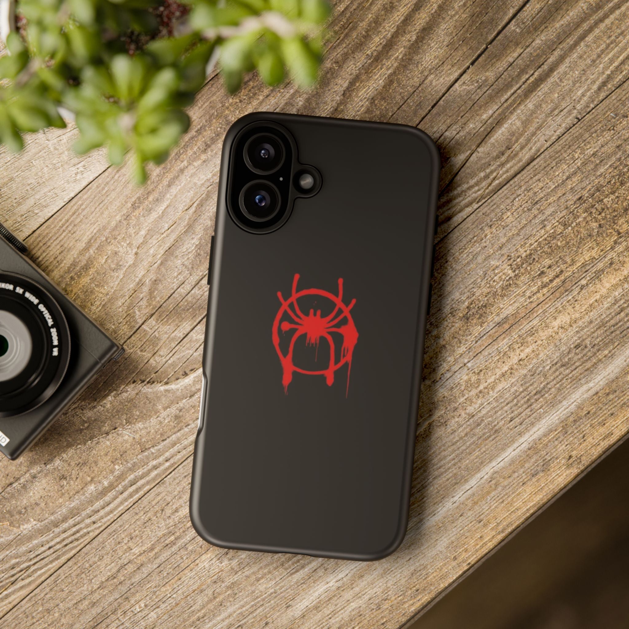 Red Spider Graphic Phone Case, Tough Phone Cover, Custom Mobile Protector, Stylish Gadget Accessory, Gift for Spider Fans