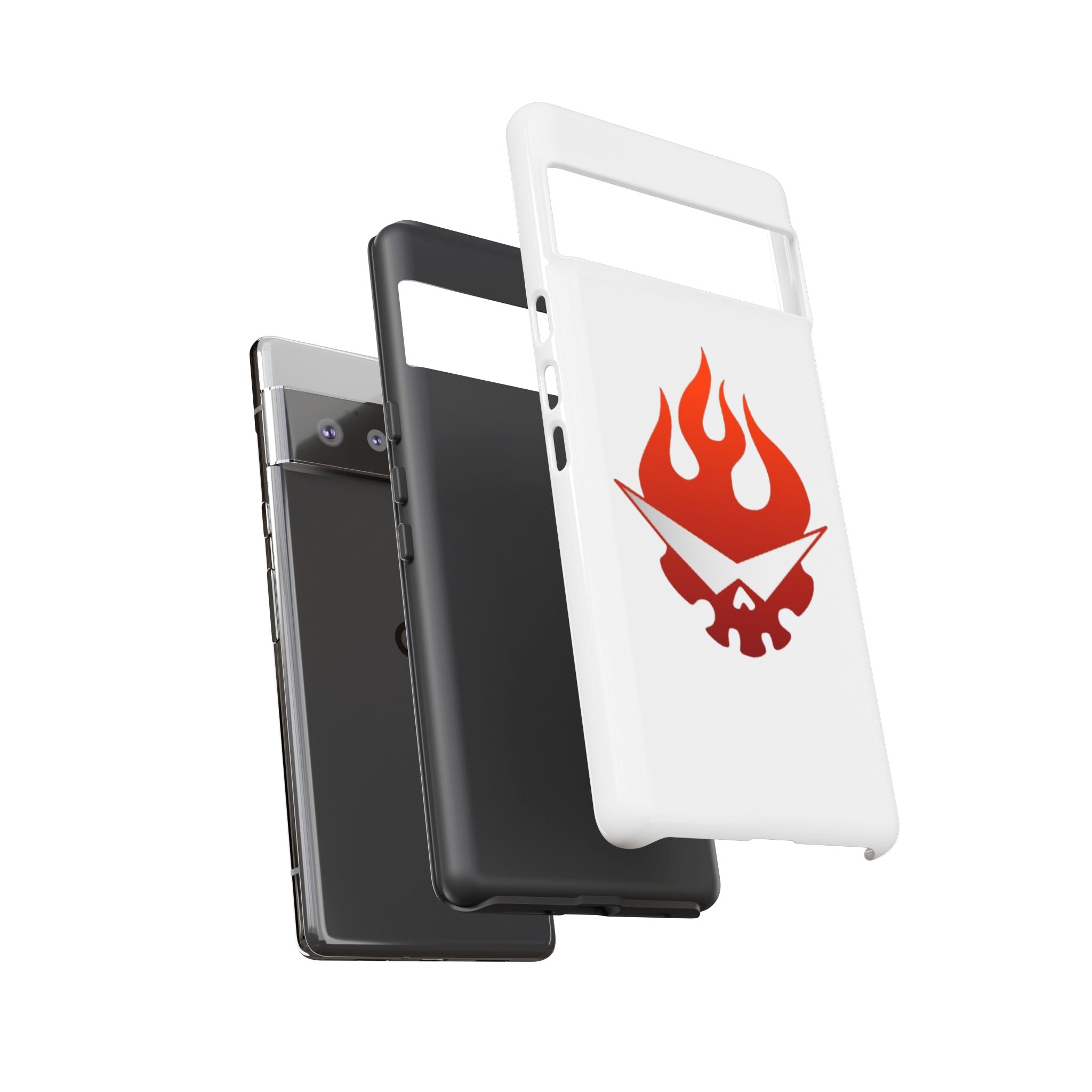 Bold Flame Phone Case, Tough Cases for Daily Protection, Stylish Accessories, Gift for Fire Lovers, Trendy Tech Gear
