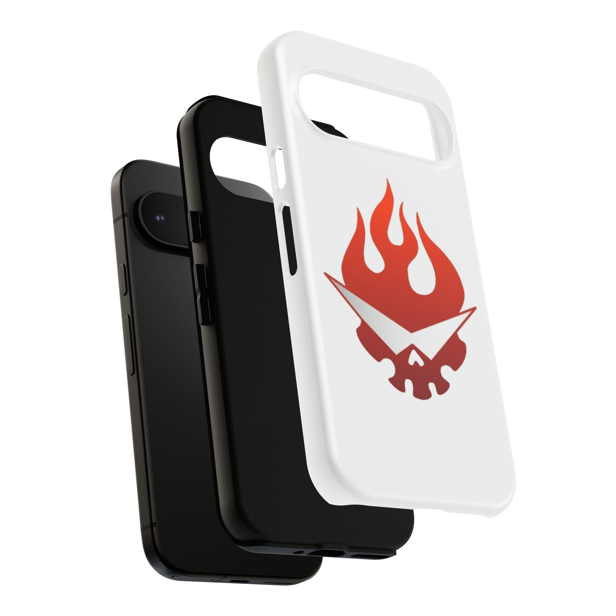Bold Flame Phone Case, Tough Cases for Daily Protection, Stylish Accessories, Gift for Fire Lovers, Trendy Tech Gear