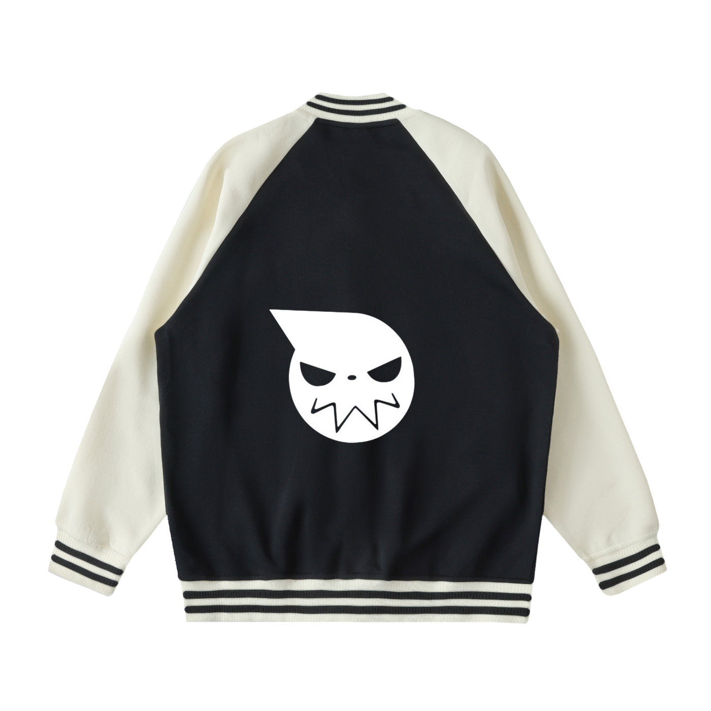 Two Tone Raglan Sleeve Varsity Jacket