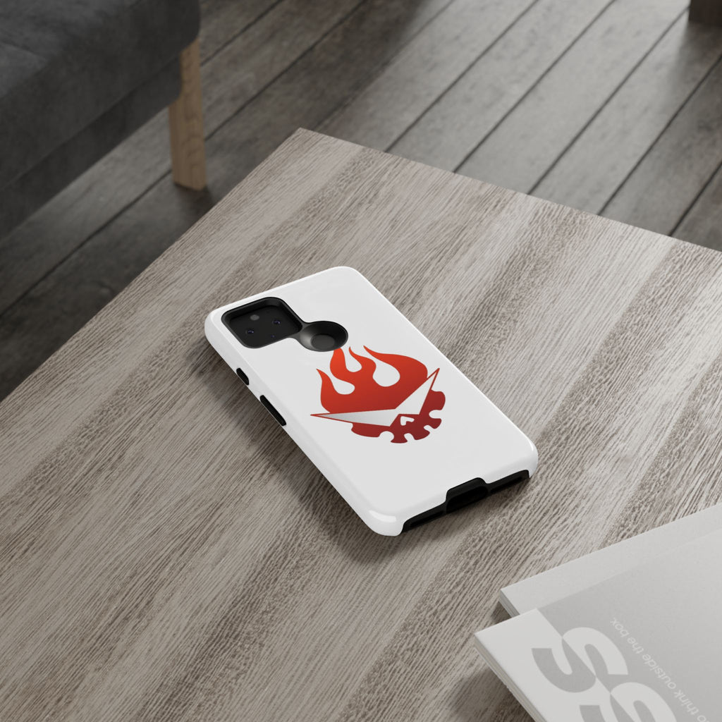 Bold Flame Phone Case, Tough Cases for Daily Protection, Stylish Accessories, Gift for Fire Lovers, Trendy Tech Gear
