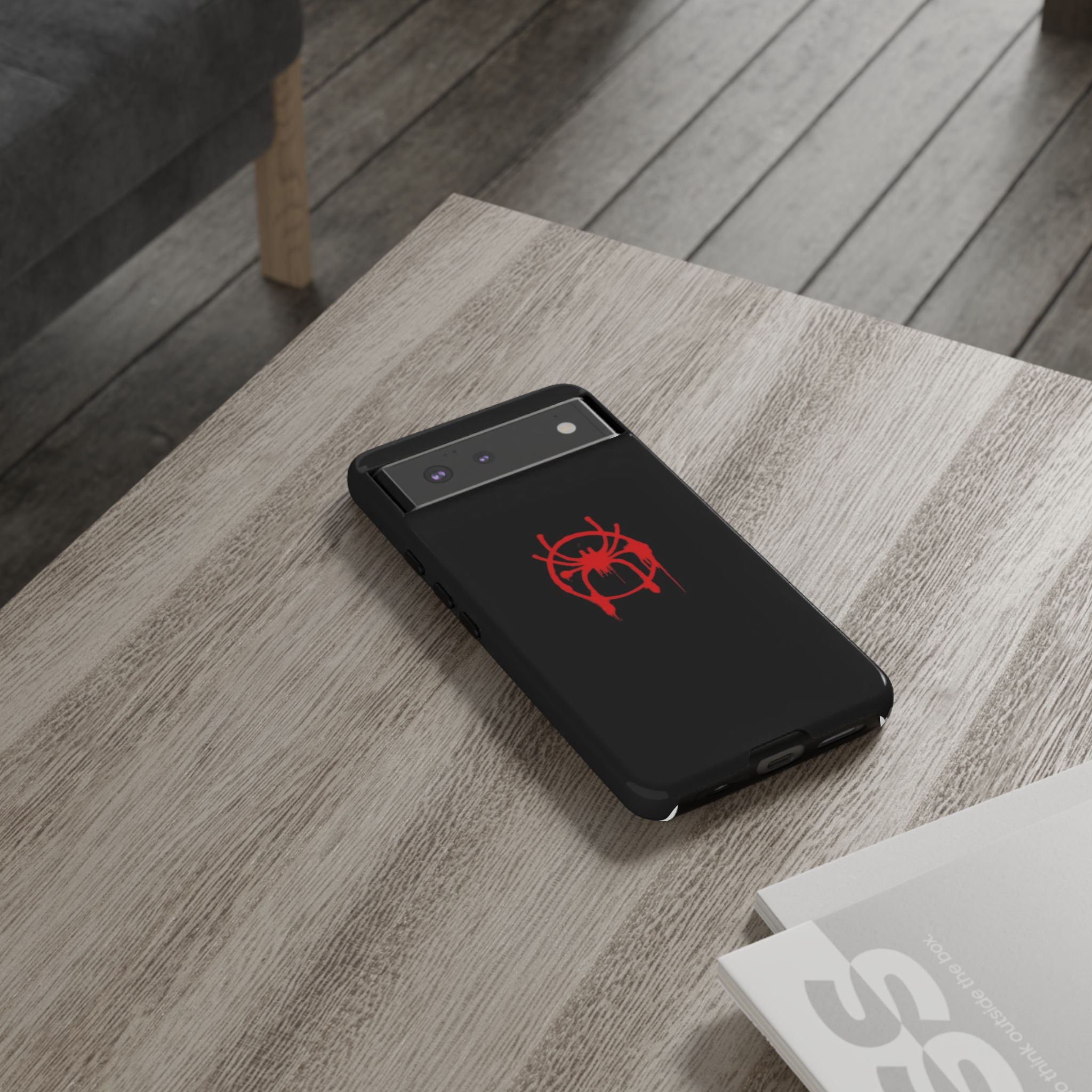 Red Spider Graphic Phone Case, Tough Phone Cover, Custom Mobile Protector, Stylish Gadget Accessory, Gift for Spider Fans
