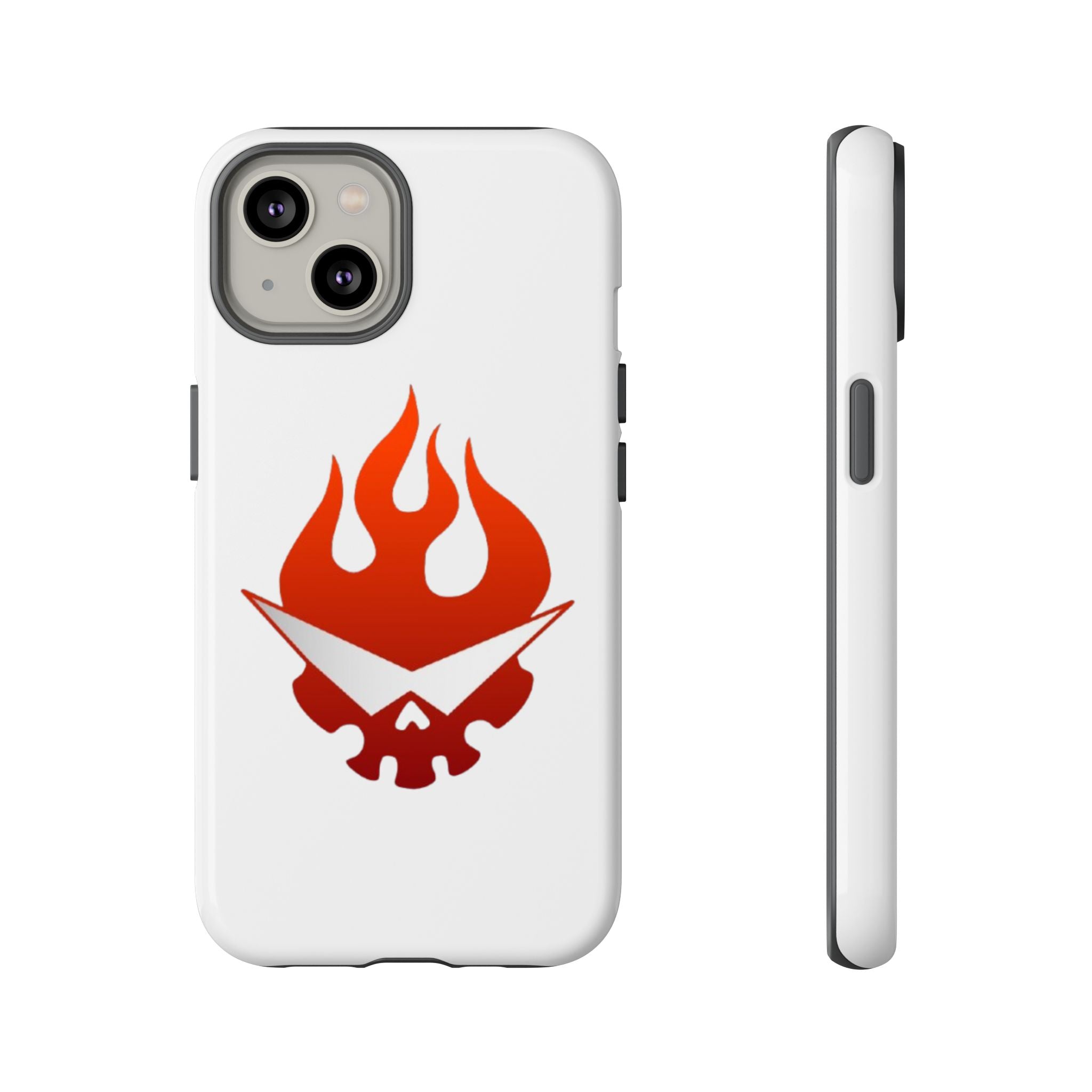 Bold Flame Phone Case, Tough Cases for Daily Protection, Stylish Accessories, Gift for Fire Lovers, Trendy Tech Gear