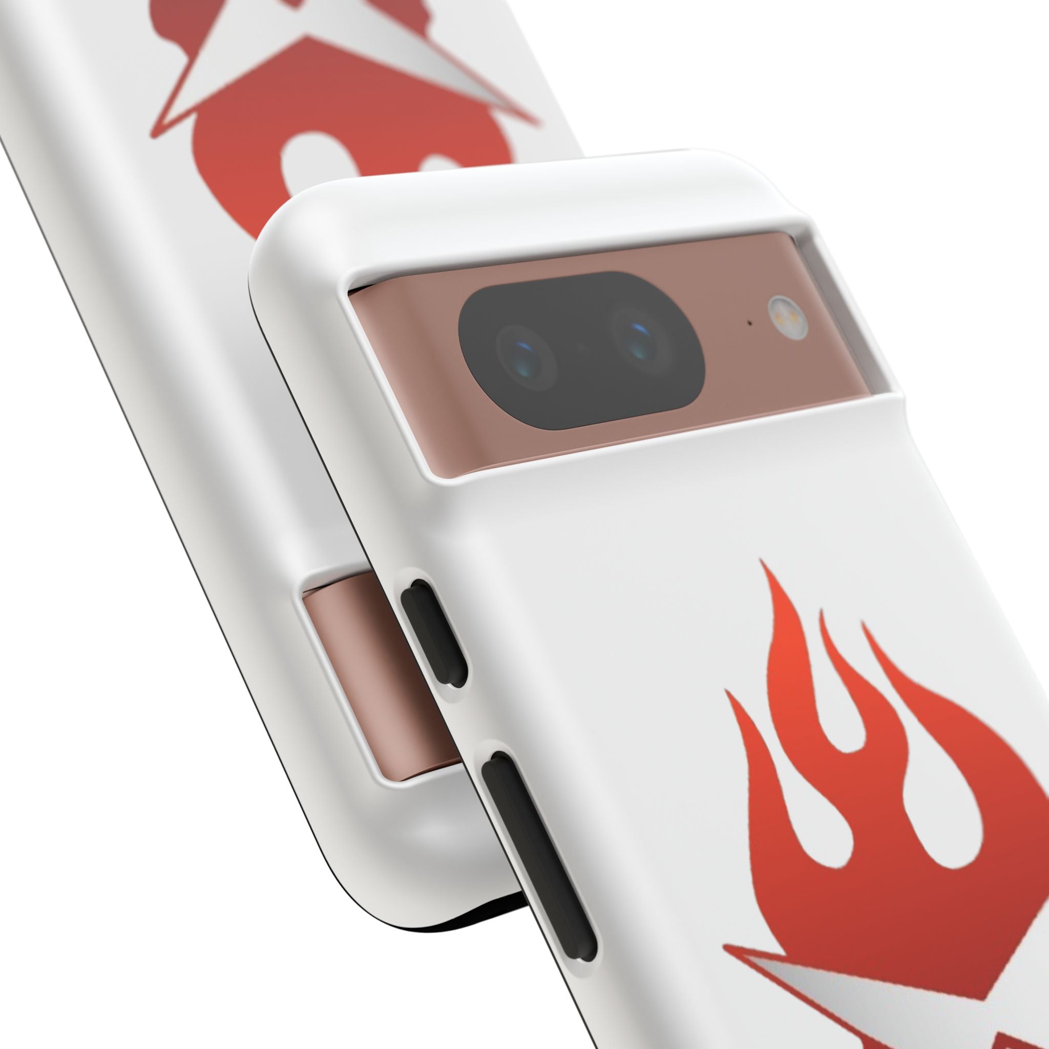 Bold Flame Phone Case, Tough Cases for Daily Protection, Stylish Accessories, Gift for Fire Lovers, Trendy Tech Gear