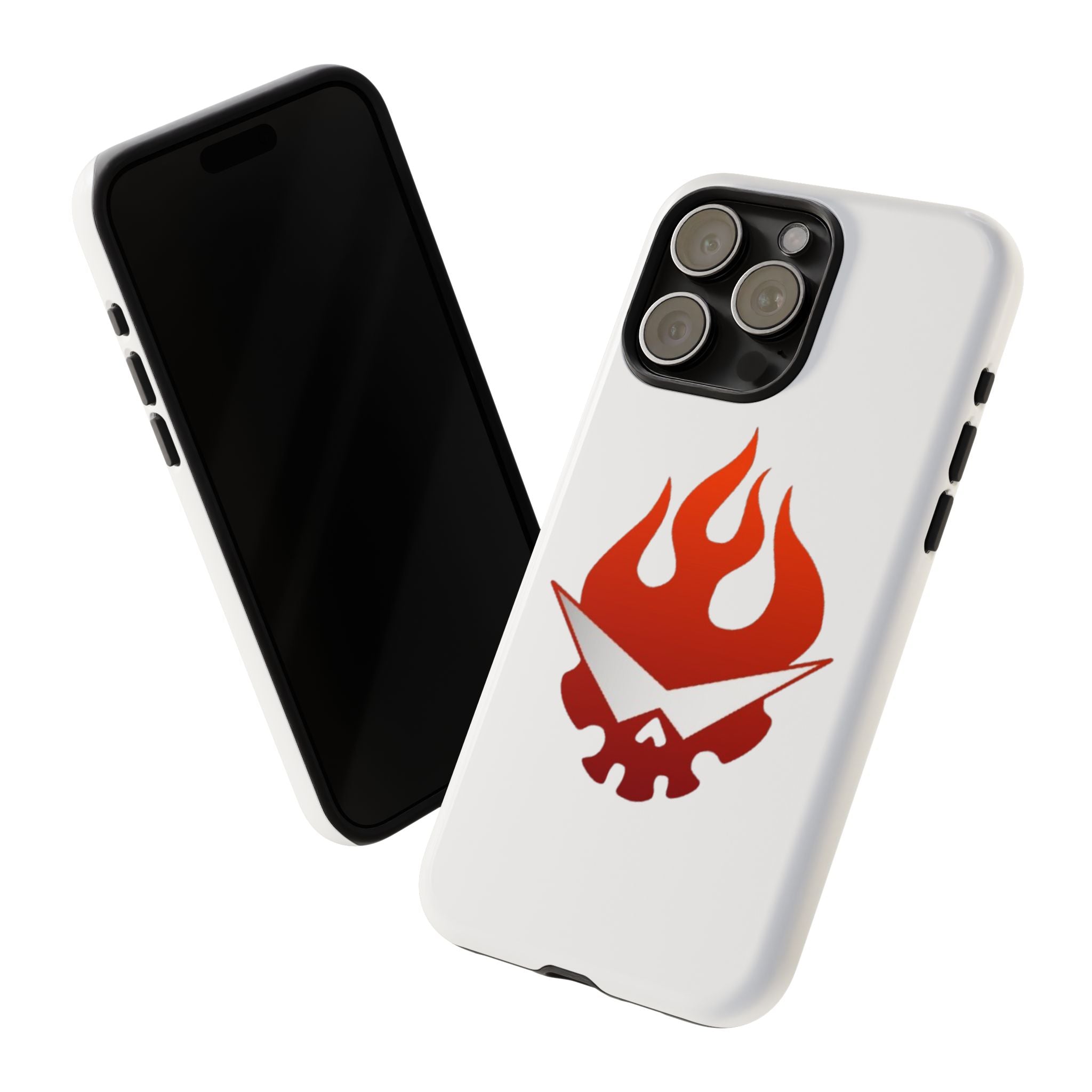 Bold Flame Phone Case, Tough Cases for Daily Protection, Stylish Accessories, Gift for Fire Lovers, Trendy Tech Gear