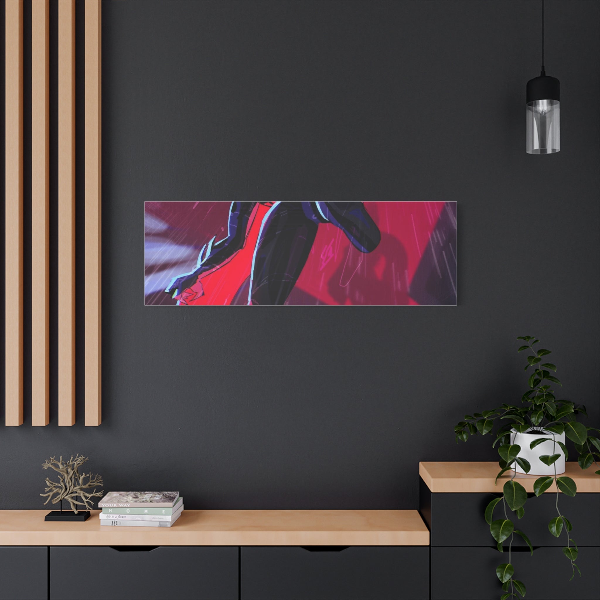 Stretched Canvas Art Print, Gothic Wall Decor, Perfect Gift for Art Lovers, Modern Bedroom Decor, Unique Home Wall Art, Gift for Her