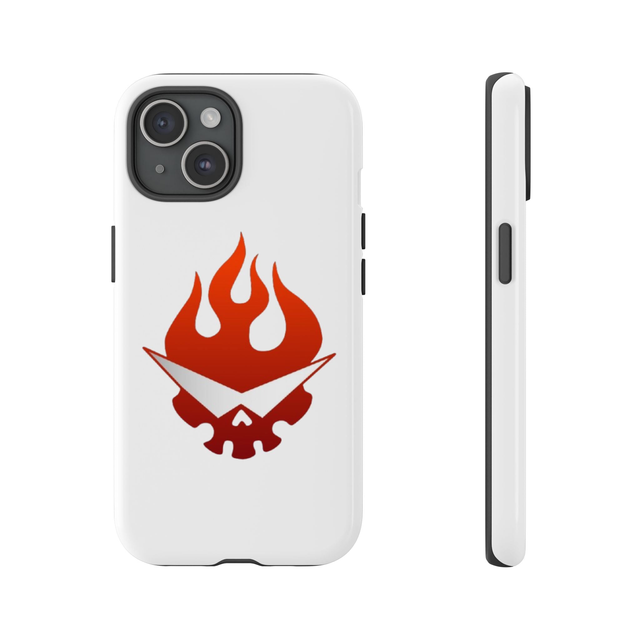 Bold Flame Phone Case, Tough Cases for Daily Protection, Stylish Accessories, Gift for Fire Lovers, Trendy Tech Gear