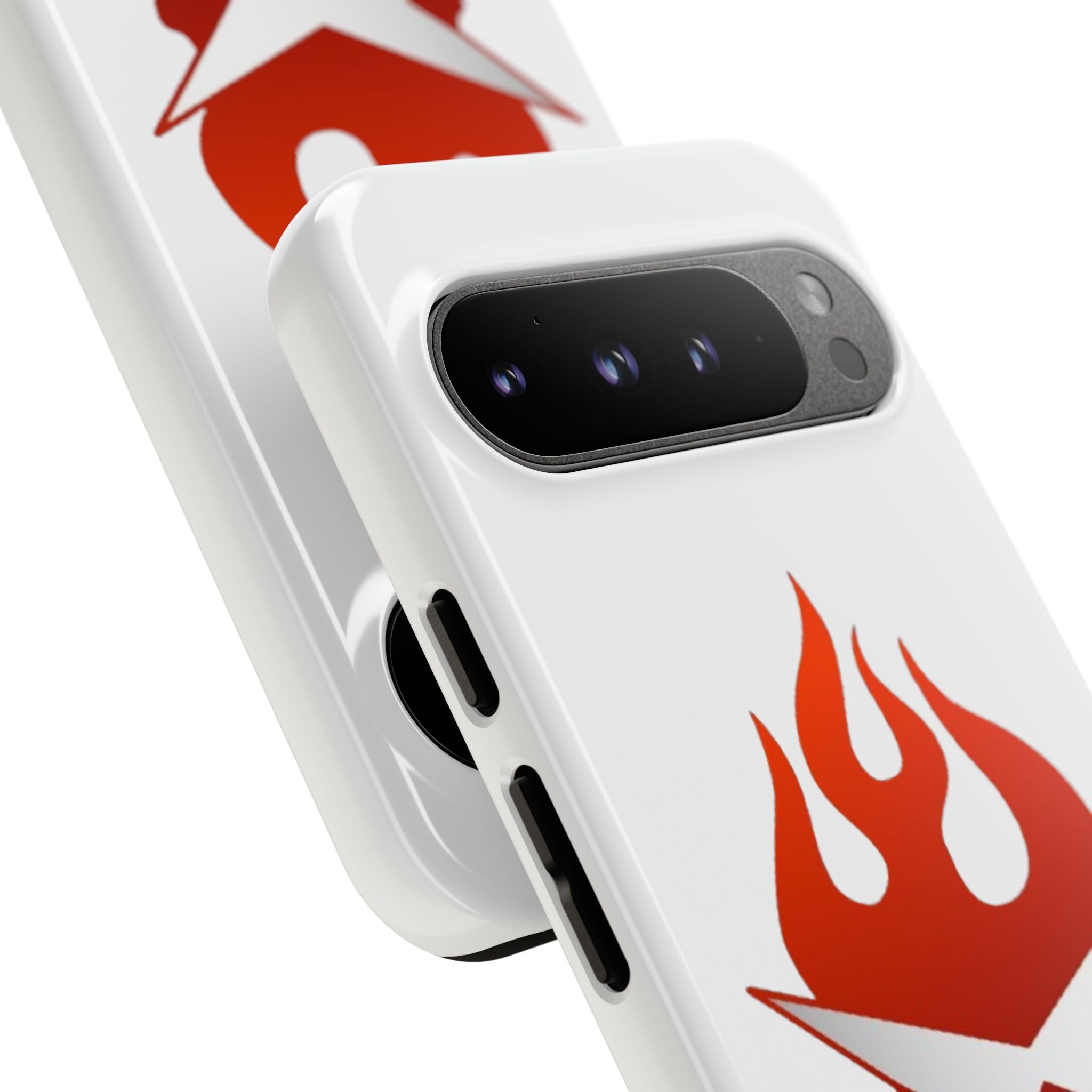 Bold Flame Phone Case, Tough Cases for Daily Protection, Stylish Accessories, Gift for Fire Lovers, Trendy Tech Gear