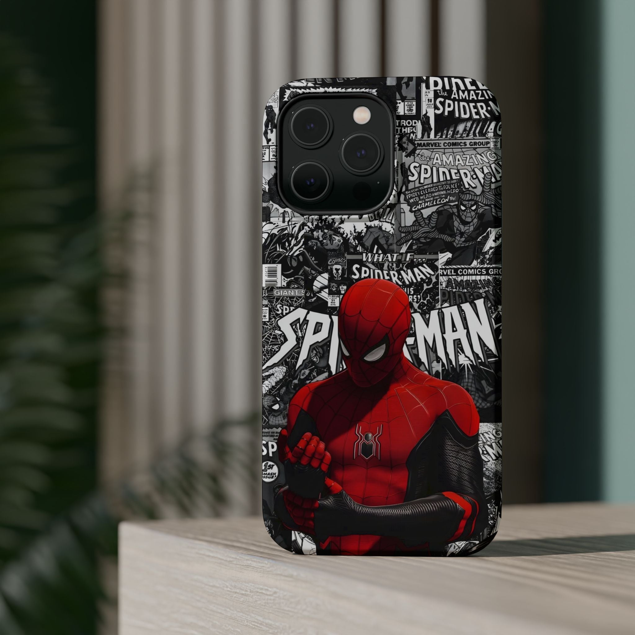 Spider-Man Magnetic Tough Case, Superhero Phone Cover, Gifts for Comic Book Fans, Durable Phone Protection, Kids and Adult Accessories