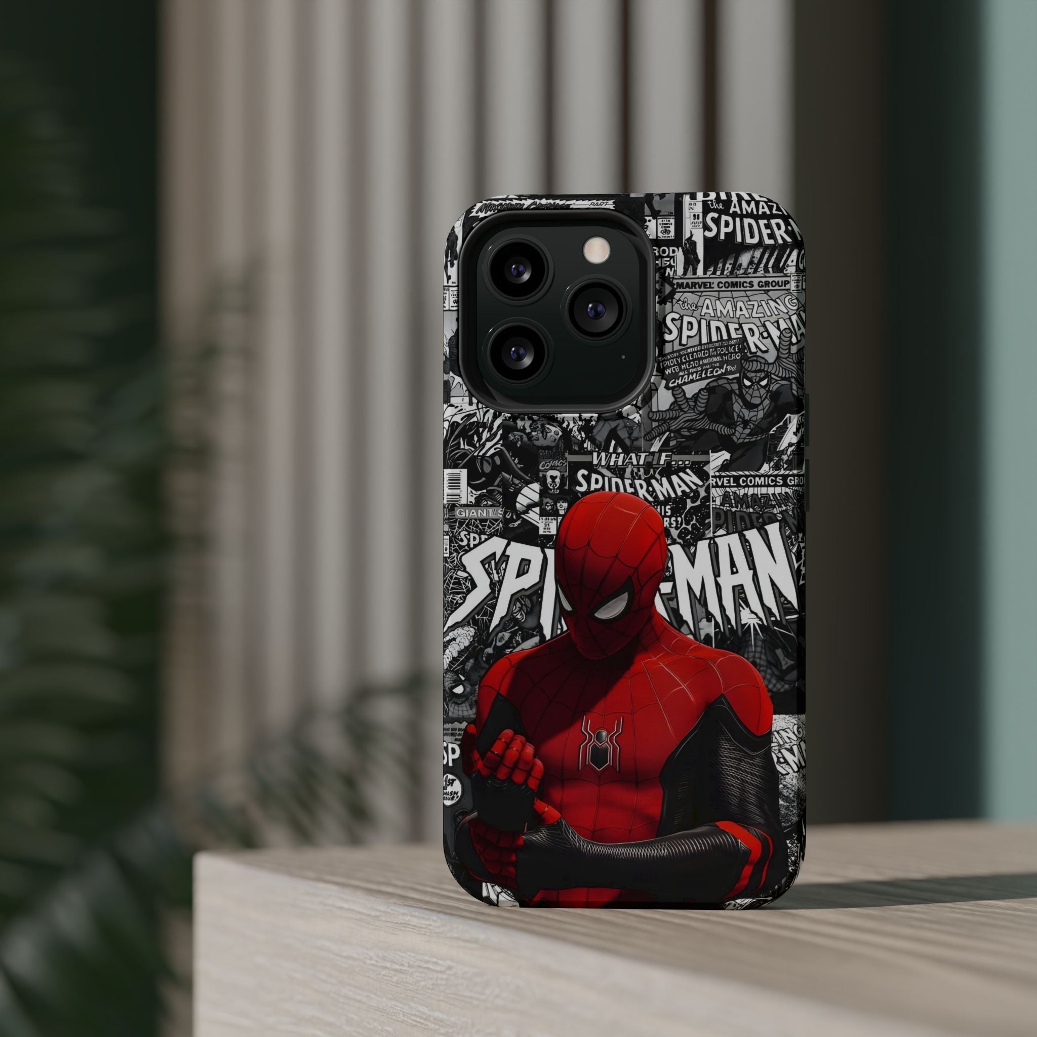 Spider-Man Magnetic Tough Case, Superhero Phone Cover, Gifts for Comic Book Fans, Durable Phone Protection, Kids and Adult Accessories