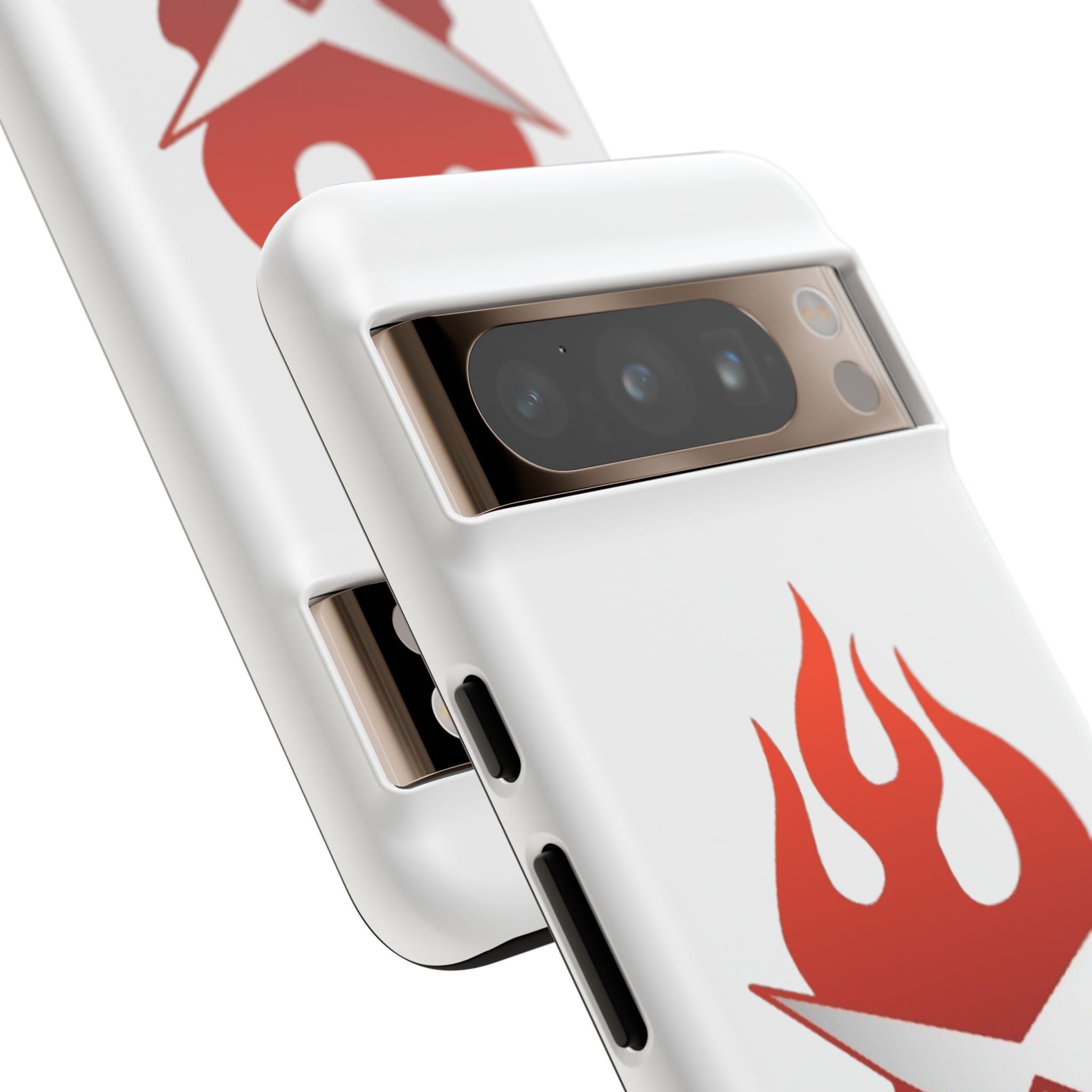 Bold Flame Phone Case, Tough Cases for Daily Protection, Stylish Accessories, Gift for Fire Lovers, Trendy Tech Gear