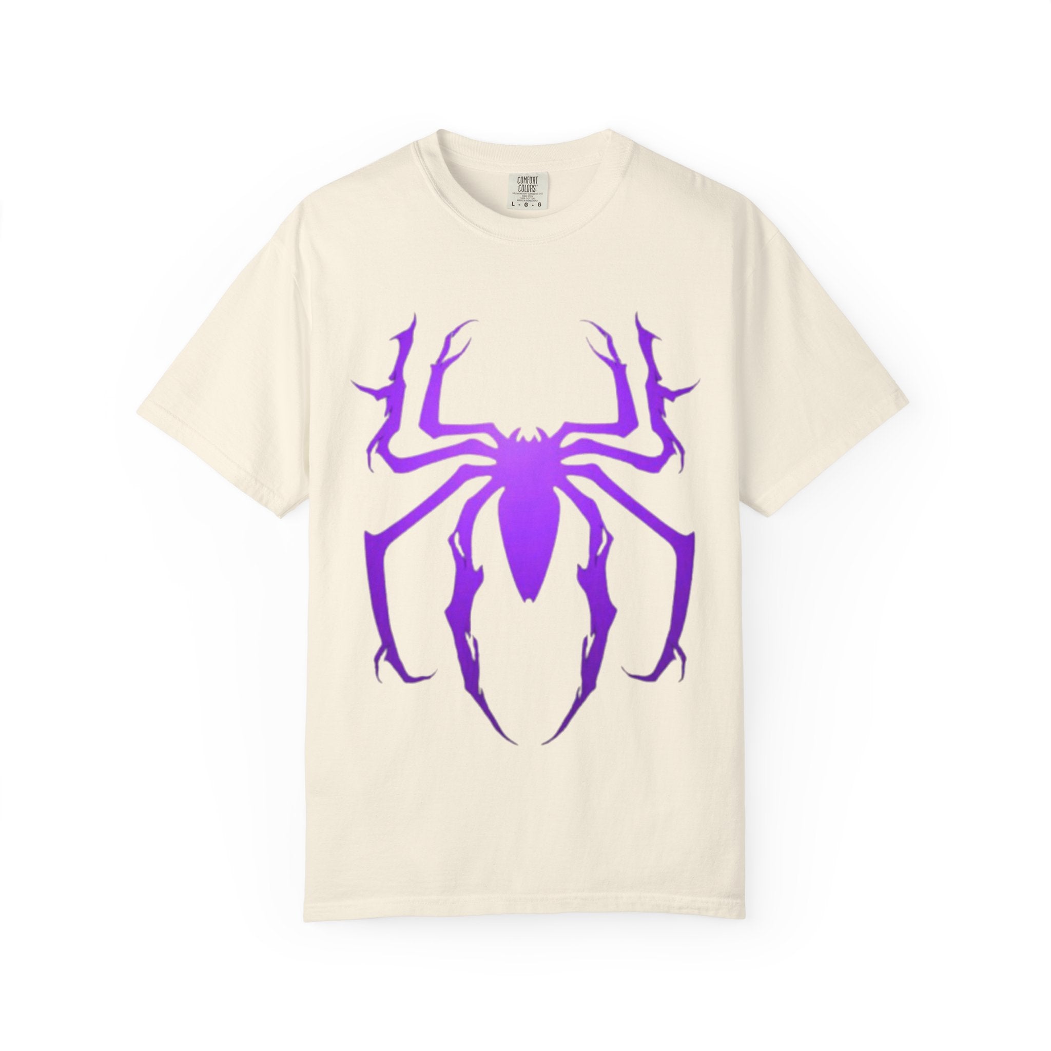 Purple Spider Graphic Unisex T-Shirt, Cool Cotton Tee, Casual Wear, Halloween Apparel, Graphic Shirt for Teens