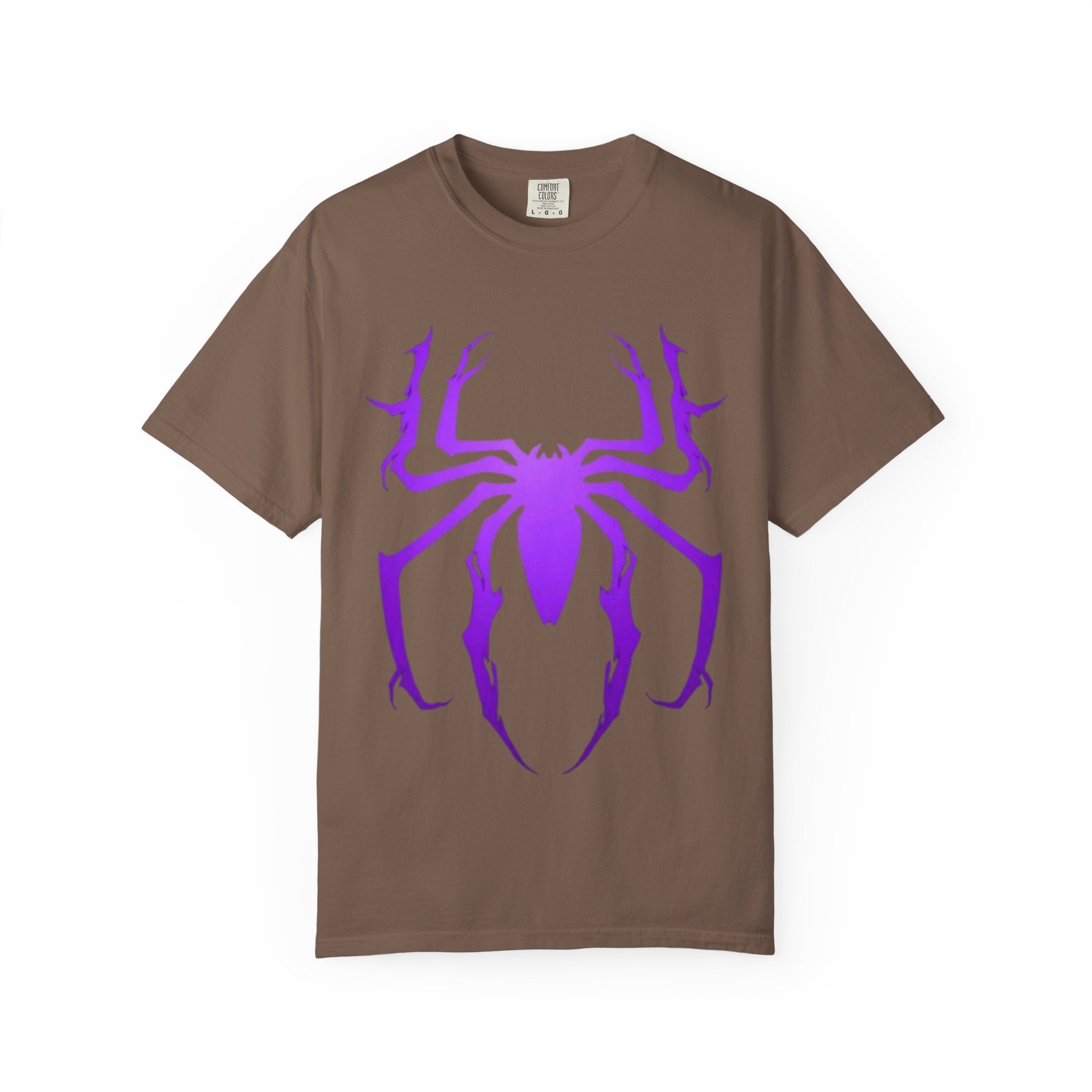 Purple Spider Graphic Unisex T-Shirt, Cool Cotton Tee, Casual Wear, Halloween Apparel, Graphic Shirt for Teens
