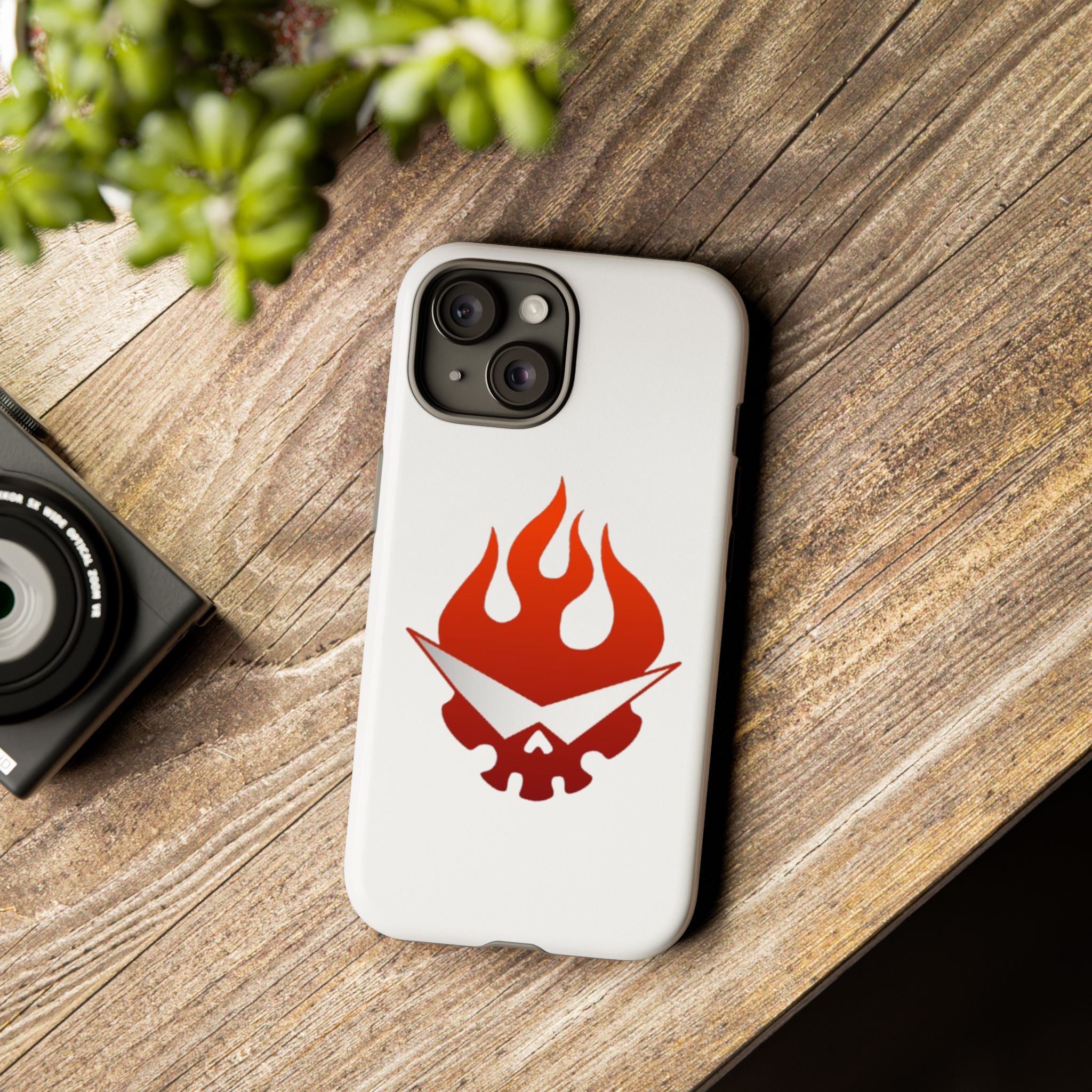 Bold Flame Phone Case, Tough Cases for Daily Protection, Stylish Accessories, Gift for Fire Lovers, Trendy Tech Gear