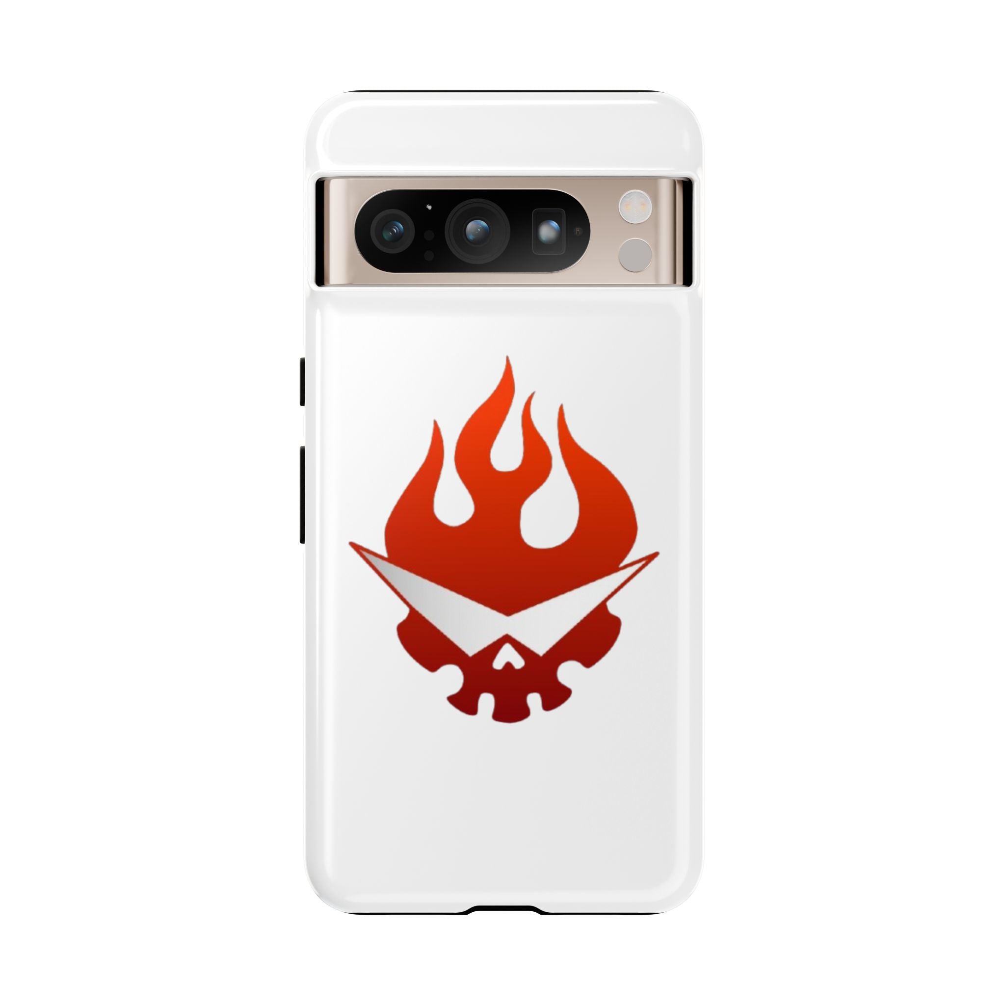 Bold Flame Phone Case, Tough Cases for Daily Protection, Stylish Accessories, Gift for Fire Lovers, Trendy Tech Gear