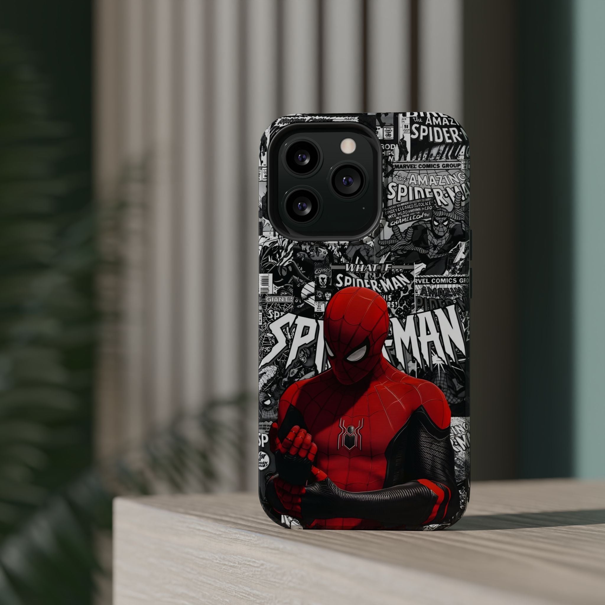 Spider-Man Magnetic Tough Case, Superhero Phone Cover, Gifts for Comic Book Fans, Durable Phone Protection, Kids and Adult Accessories