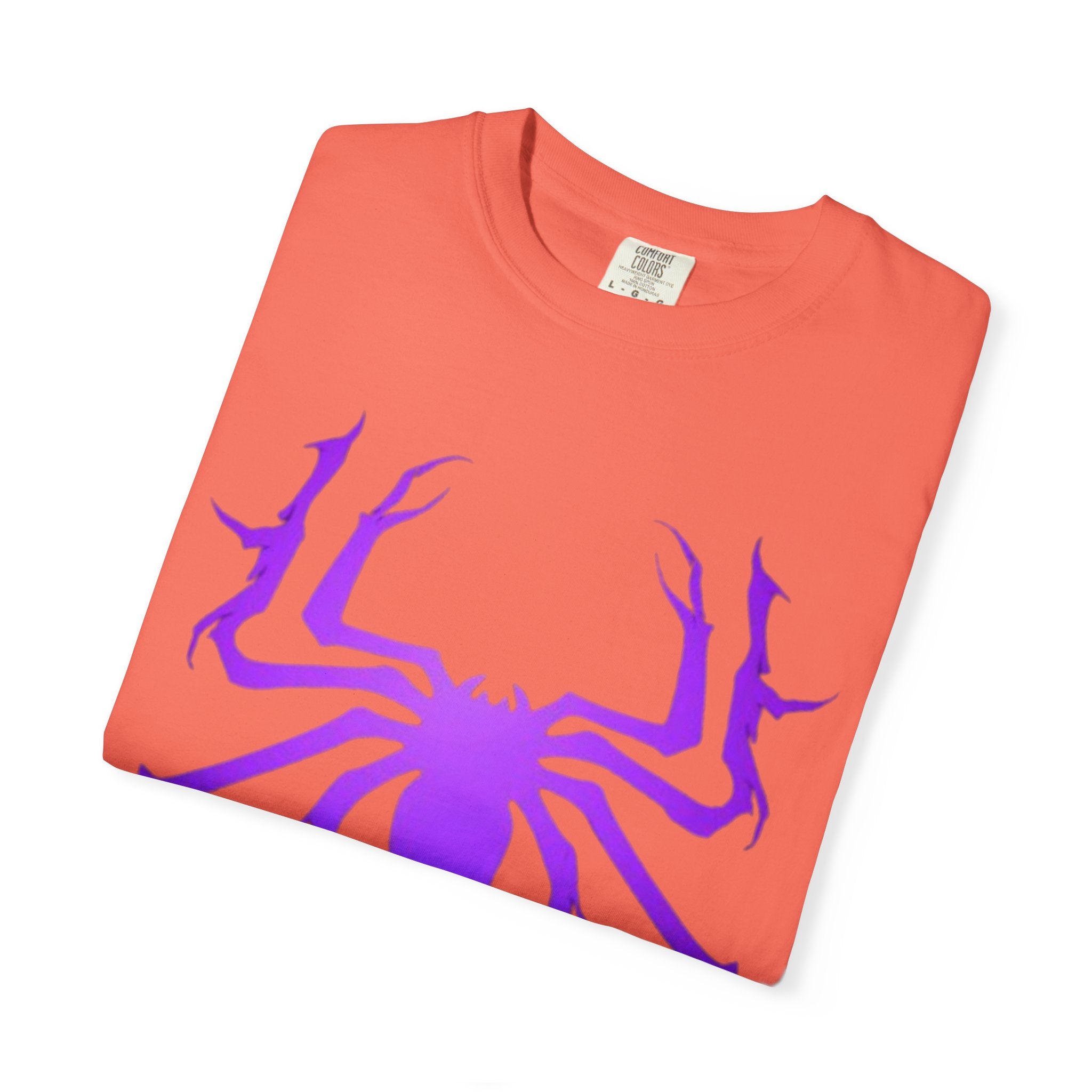 Purple Spider Graphic Unisex T-Shirt, Cool Cotton Tee, Casual Wear, Halloween Apparel, Graphic Shirt for Teens