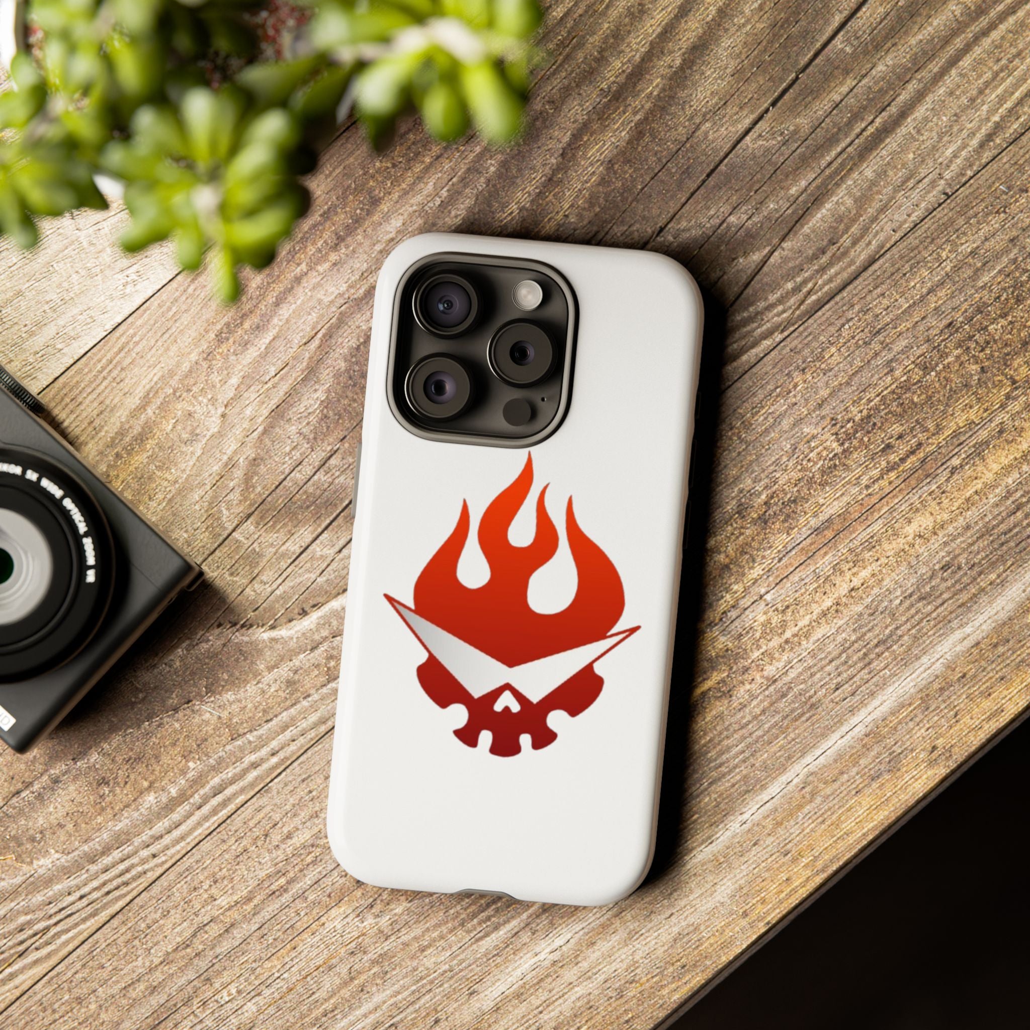 Bold Flame Phone Case, Tough Cases for Daily Protection, Stylish Accessories, Gift for Fire Lovers, Trendy Tech Gear