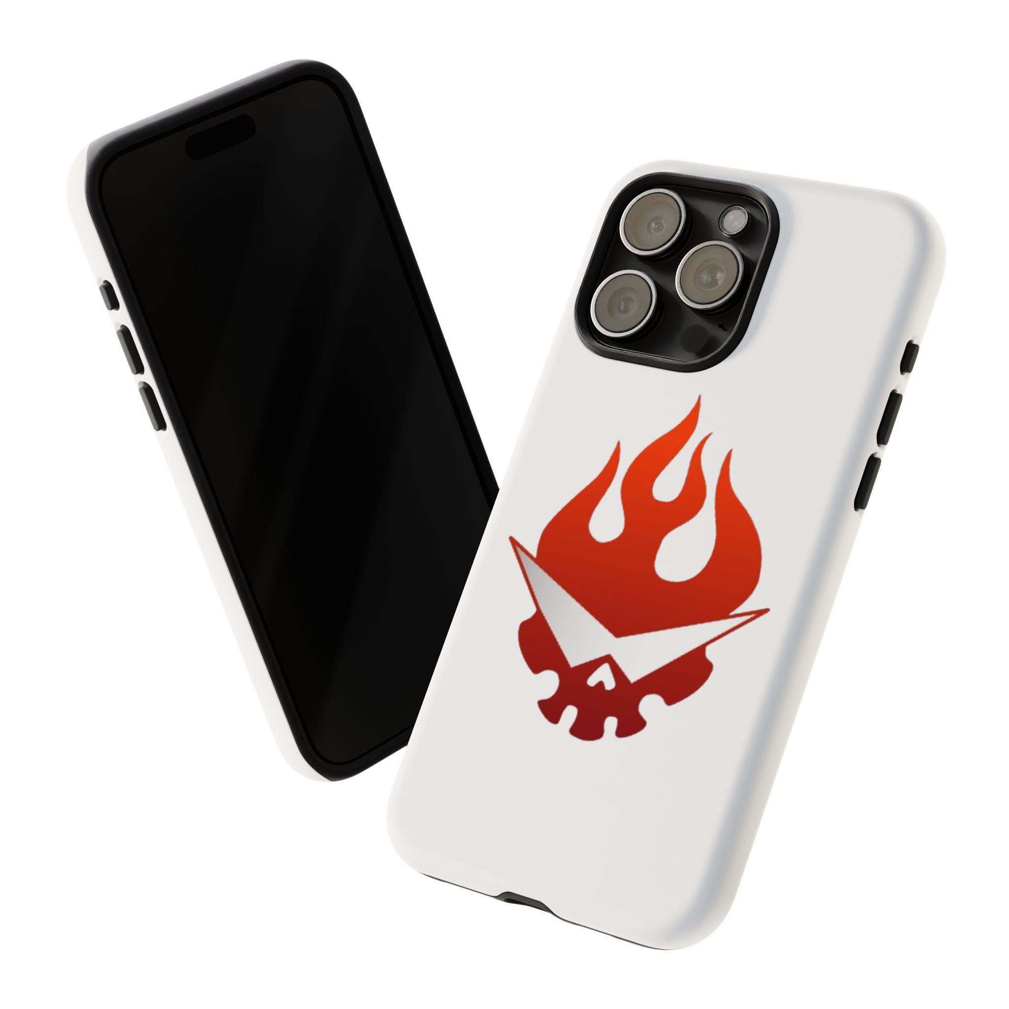 Bold Flame Phone Case, Tough Cases for Daily Protection, Stylish Accessories, Gift for Fire Lovers, Trendy Tech Gear