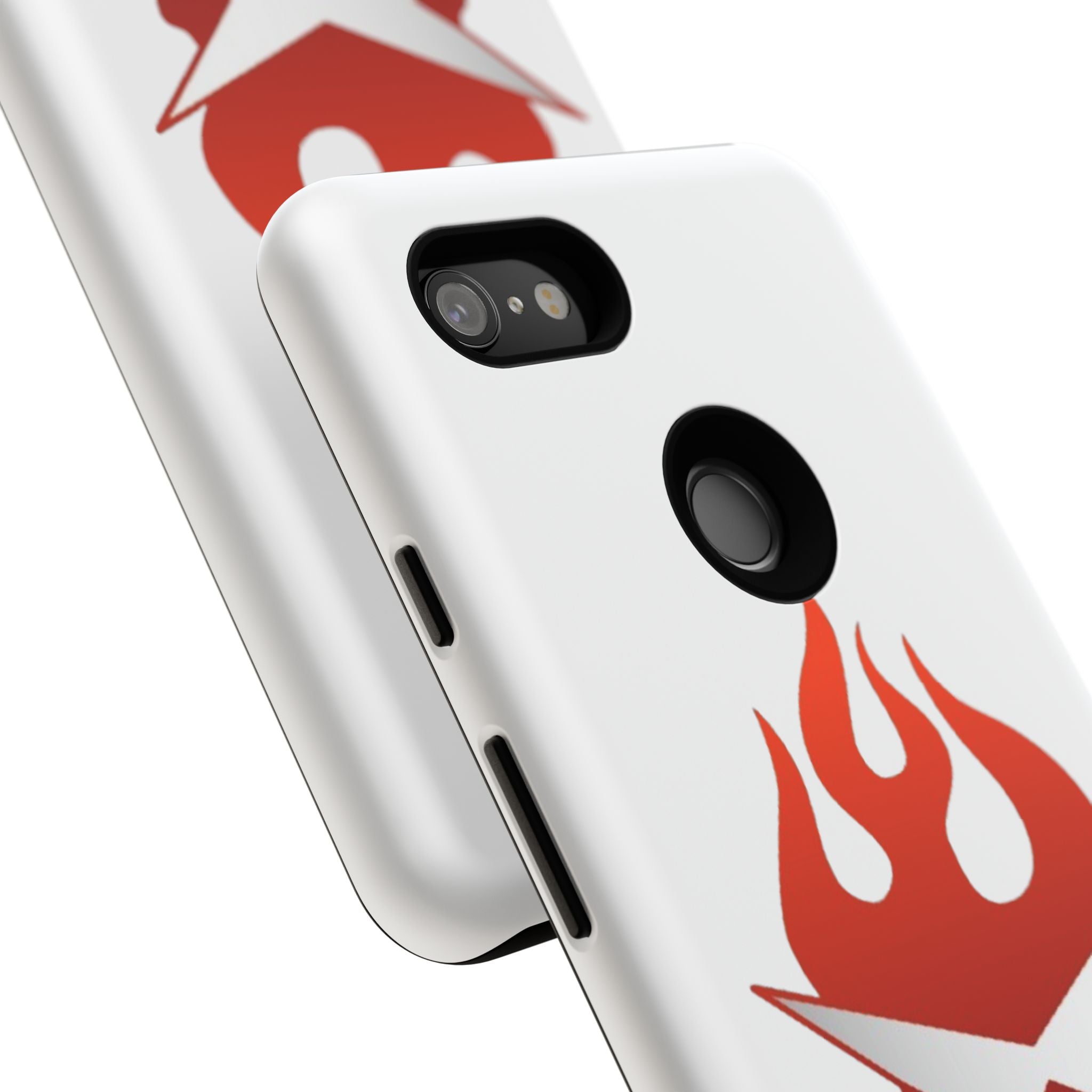Bold Flame Phone Case, Tough Cases for Daily Protection, Stylish Accessories, Gift for Fire Lovers, Trendy Tech Gear
