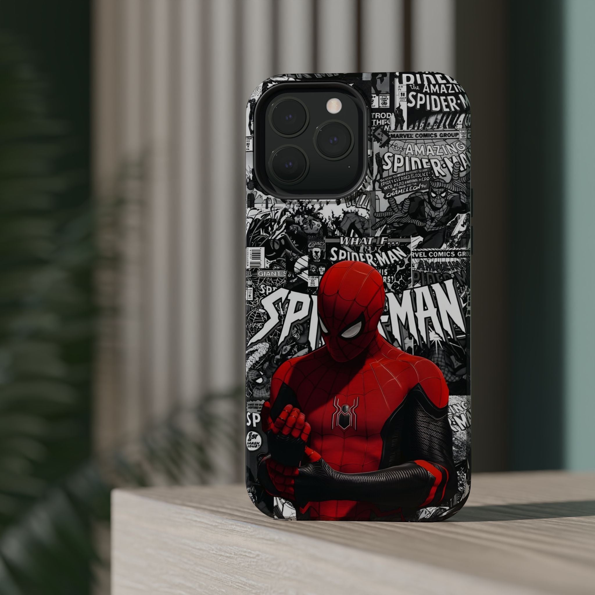 Spider-Man Magnetic Tough Case, Superhero Phone Cover, Gifts for Comic Book Fans, Durable Phone Protection, Kids and Adult Accessories