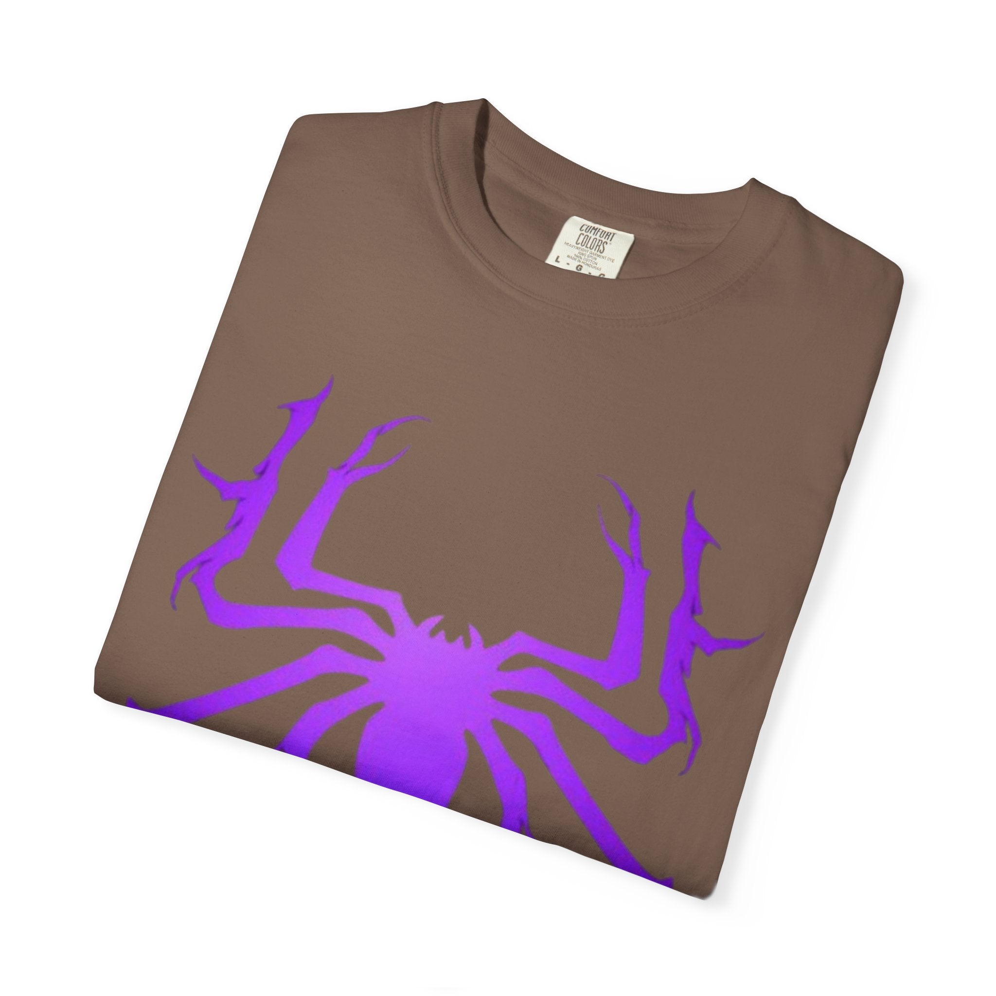 Purple Spider Graphic Unisex T-Shirt, Cool Cotton Tee, Casual Wear, Halloween Apparel, Graphic Shirt for Teens
