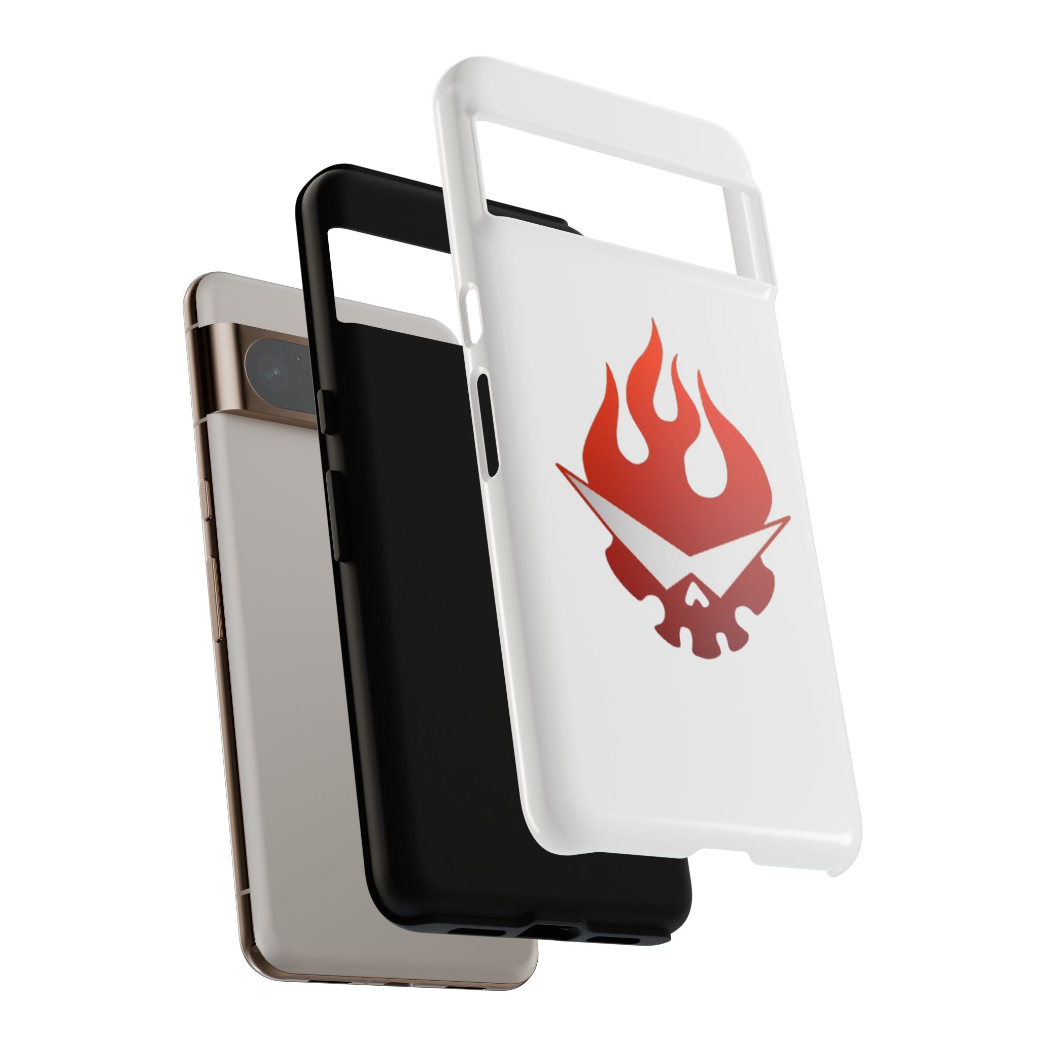 Bold Flame Phone Case, Tough Cases for Daily Protection, Stylish Accessories, Gift for Fire Lovers, Trendy Tech Gear