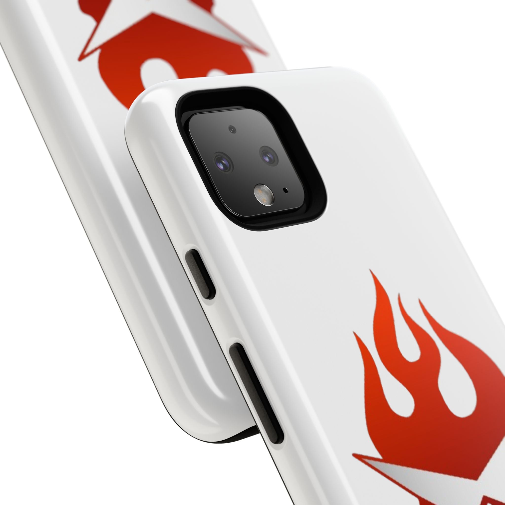 Bold Flame Phone Case, Tough Cases for Daily Protection, Stylish Accessories, Gift for Fire Lovers, Trendy Tech Gear