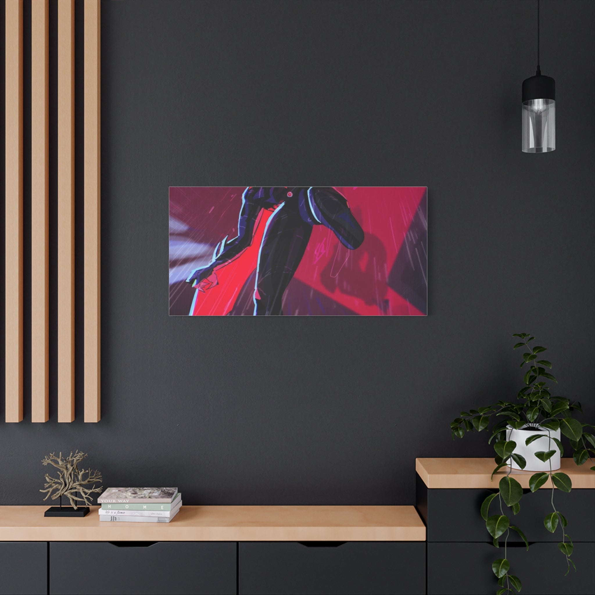 Stretched Canvas Art Print, Gothic Wall Decor, Perfect Gift for Art Lovers, Modern Bedroom Decor, Unique Home Wall Art, Gift for Her