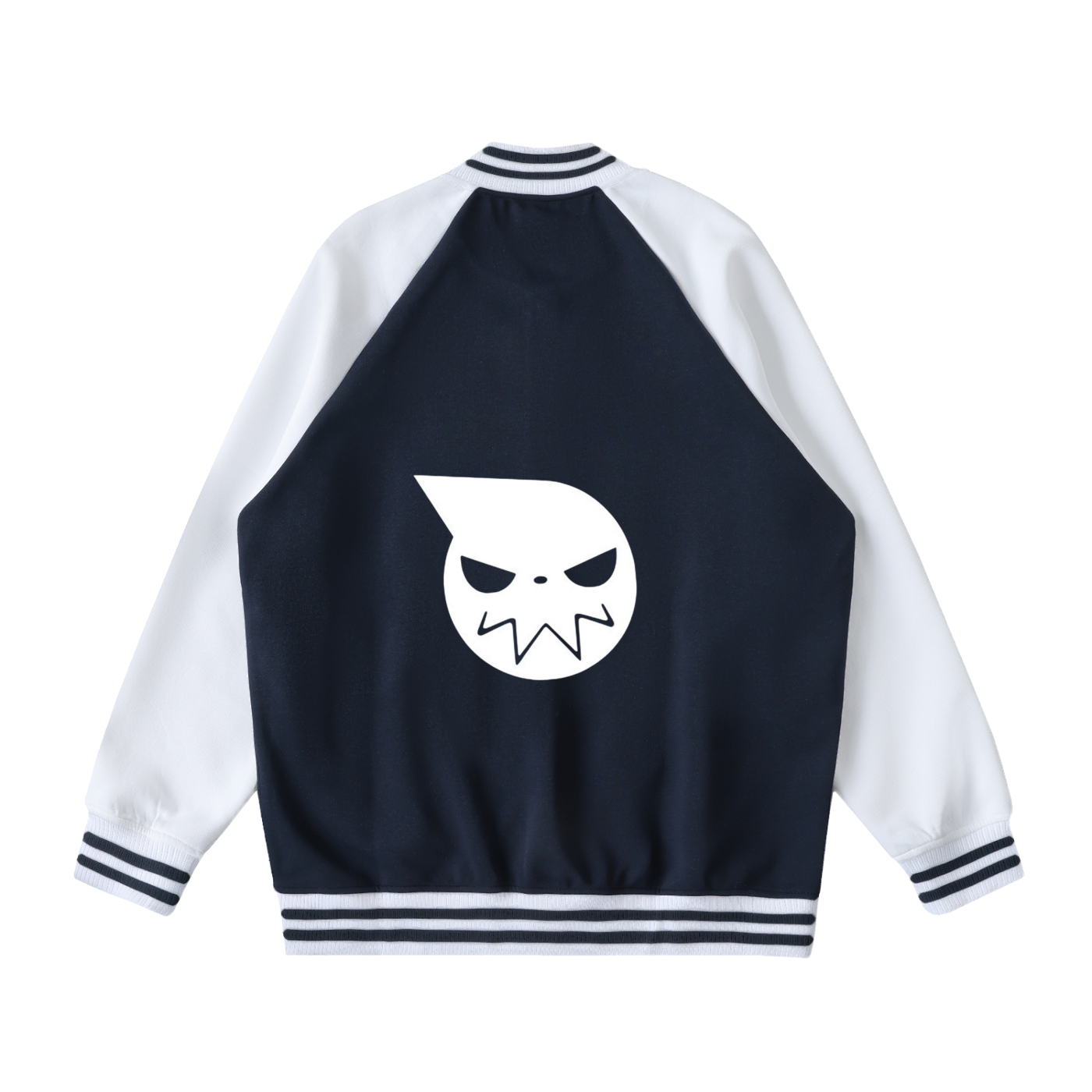 Two Tone Raglan Sleeve Varsity Jacket
