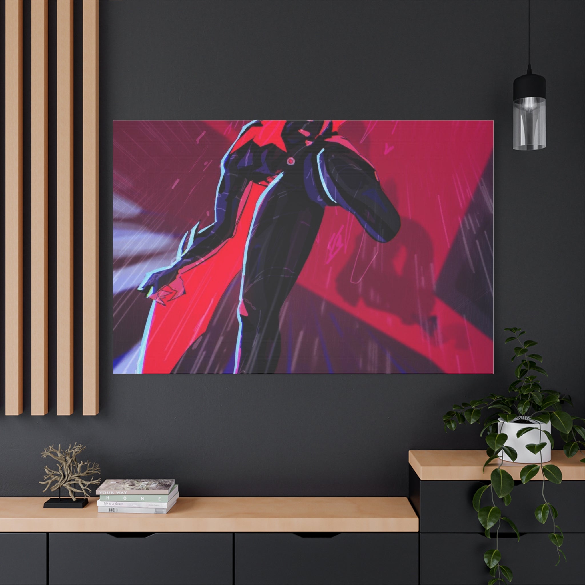 Stretched Canvas Art Print, Gothic Wall Decor, Perfect Gift for Art Lovers, Modern Bedroom Decor, Unique Home Wall Art, Gift for Her