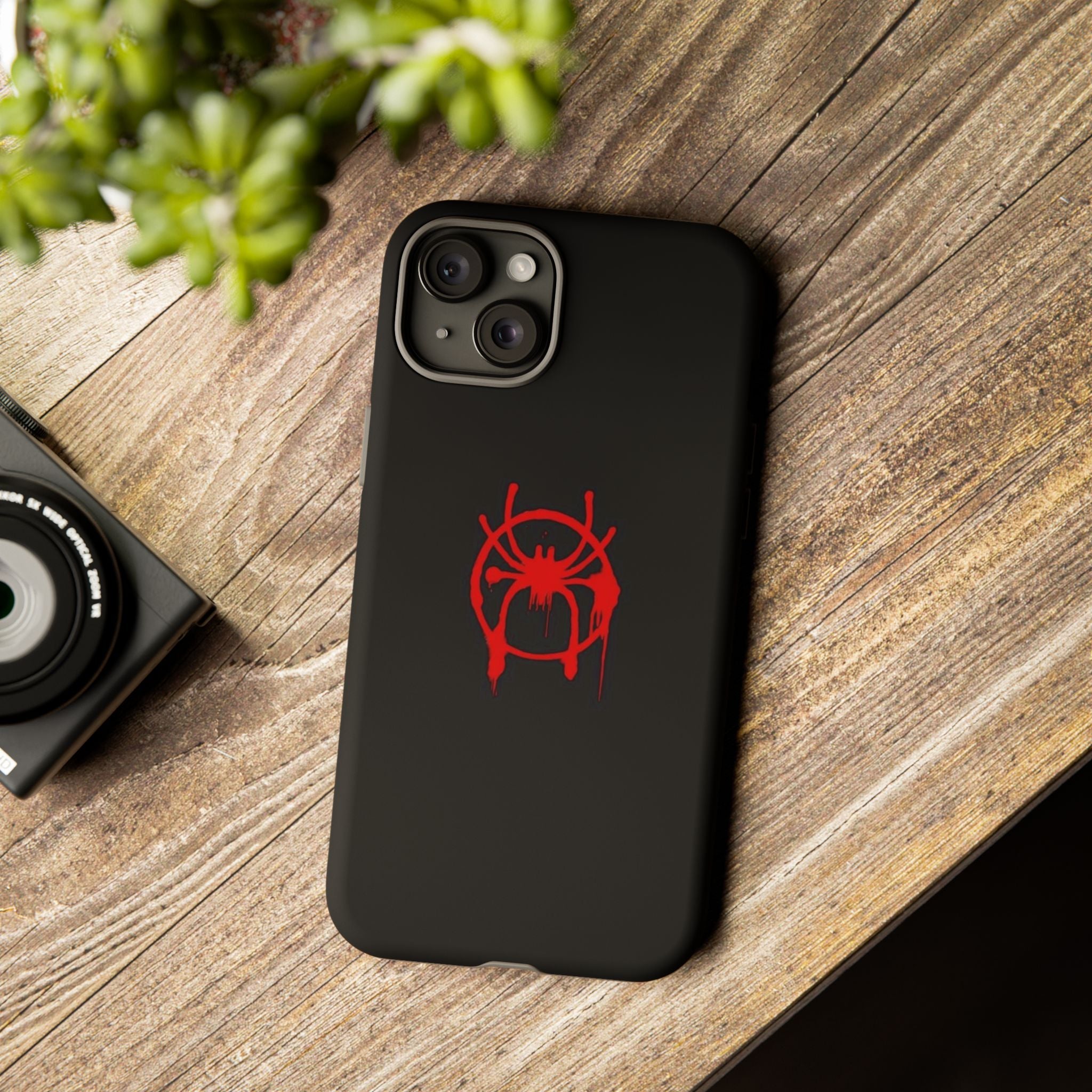 Red Spider Graphic Phone Case, Tough Phone Cover, Custom Mobile Protector, Stylish Gadget Accessory, Gift for Spider Fans