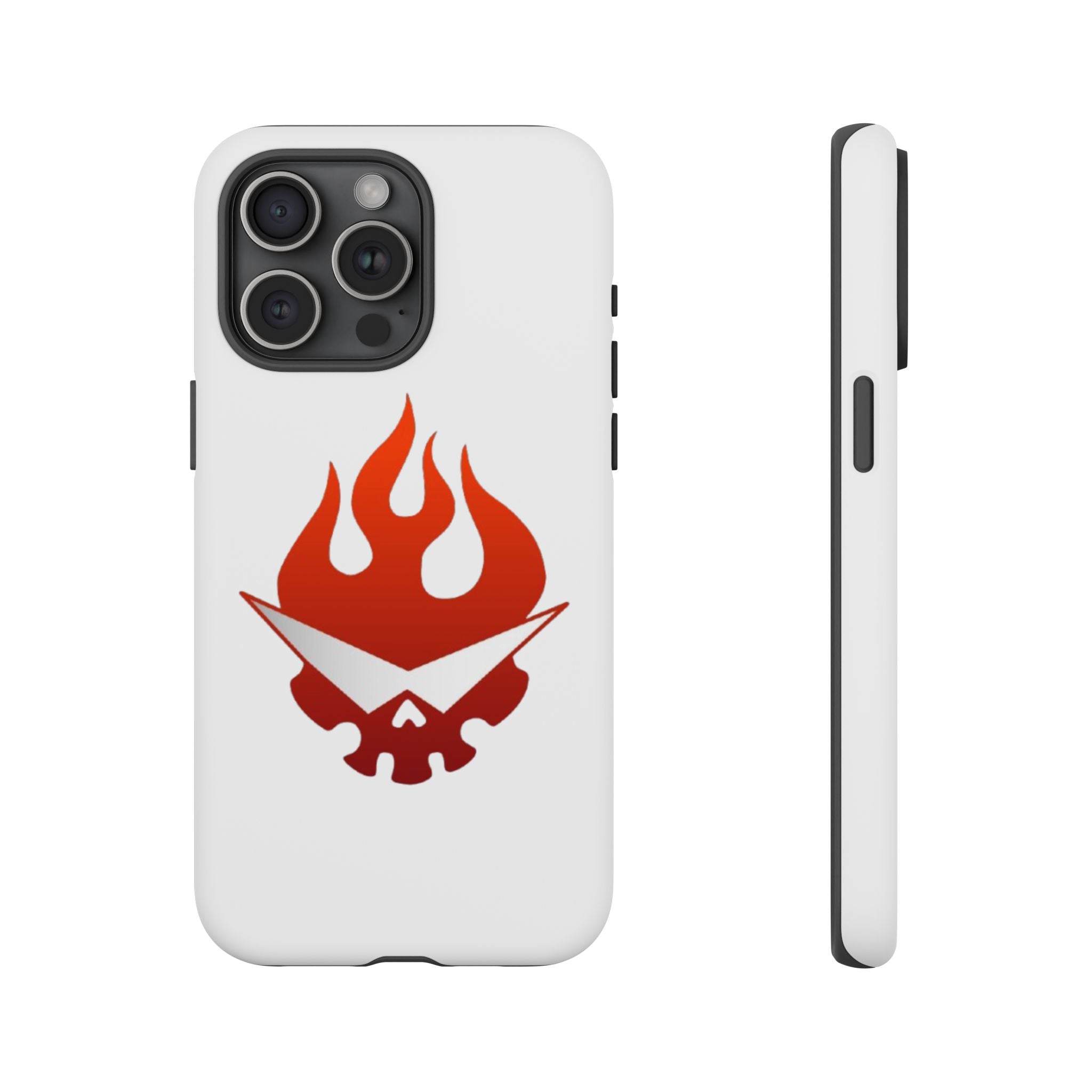 Bold Flame Phone Case, Tough Cases for Daily Protection, Stylish Accessories, Gift for Fire Lovers, Trendy Tech Gear