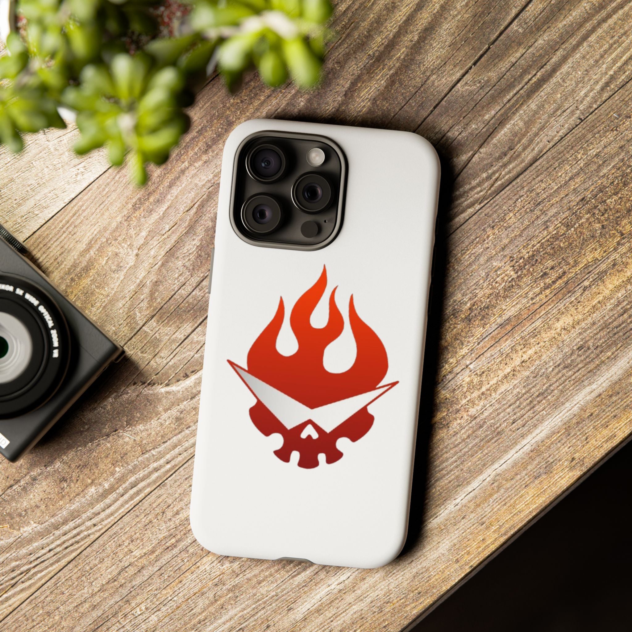 Bold Flame Phone Case, Tough Cases for Daily Protection, Stylish Accessories, Gift for Fire Lovers, Trendy Tech Gear