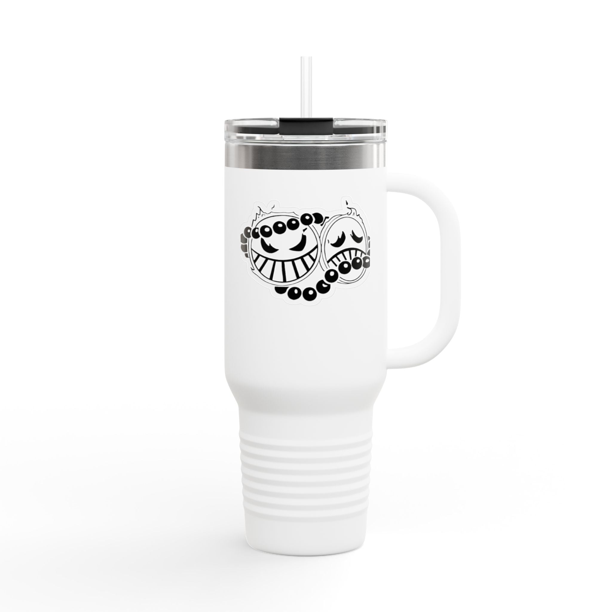 Whimsical Insulated Travel Mug, 40oz - Perfect for Coffee Lovers, Road Trips, Office Use, Gifts for Friends, Reusable Drinkware