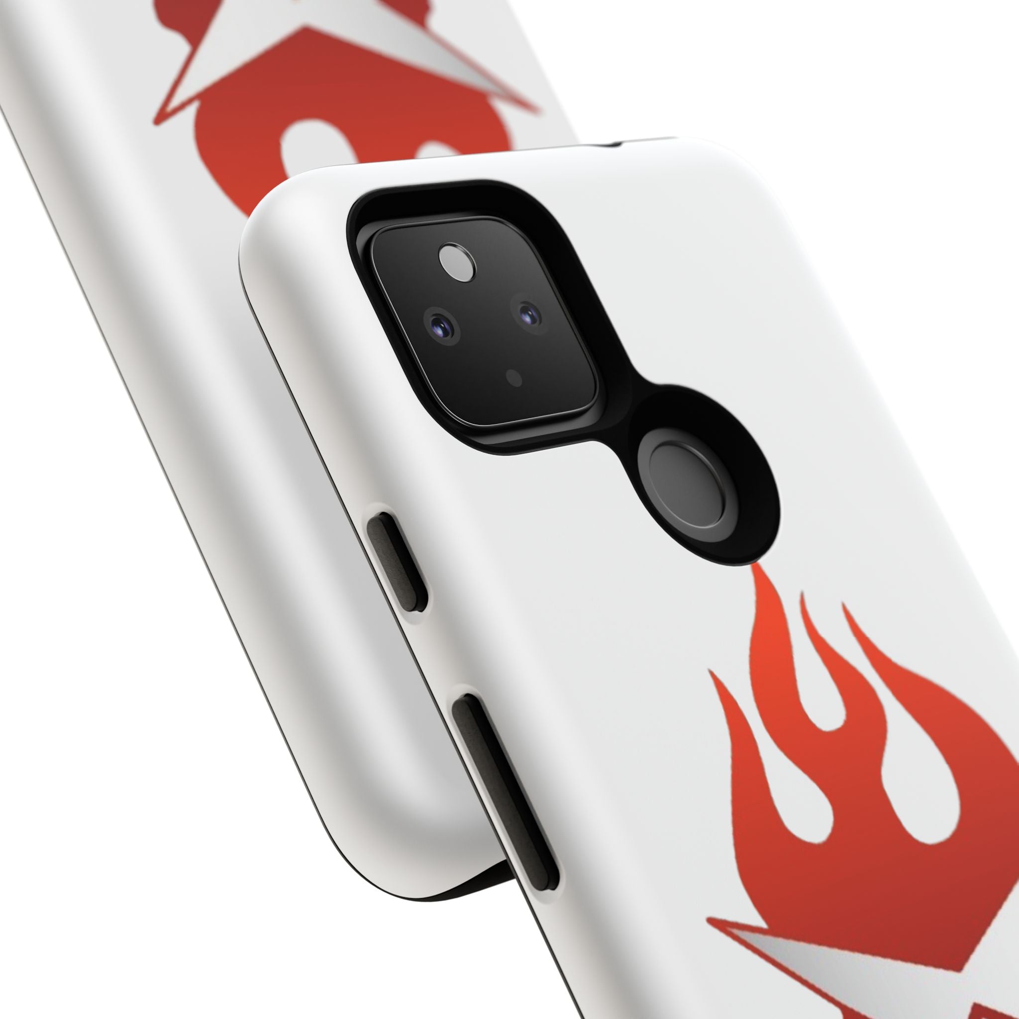Bold Flame Phone Case, Tough Cases for Daily Protection, Stylish Accessories, Gift for Fire Lovers, Trendy Tech Gear