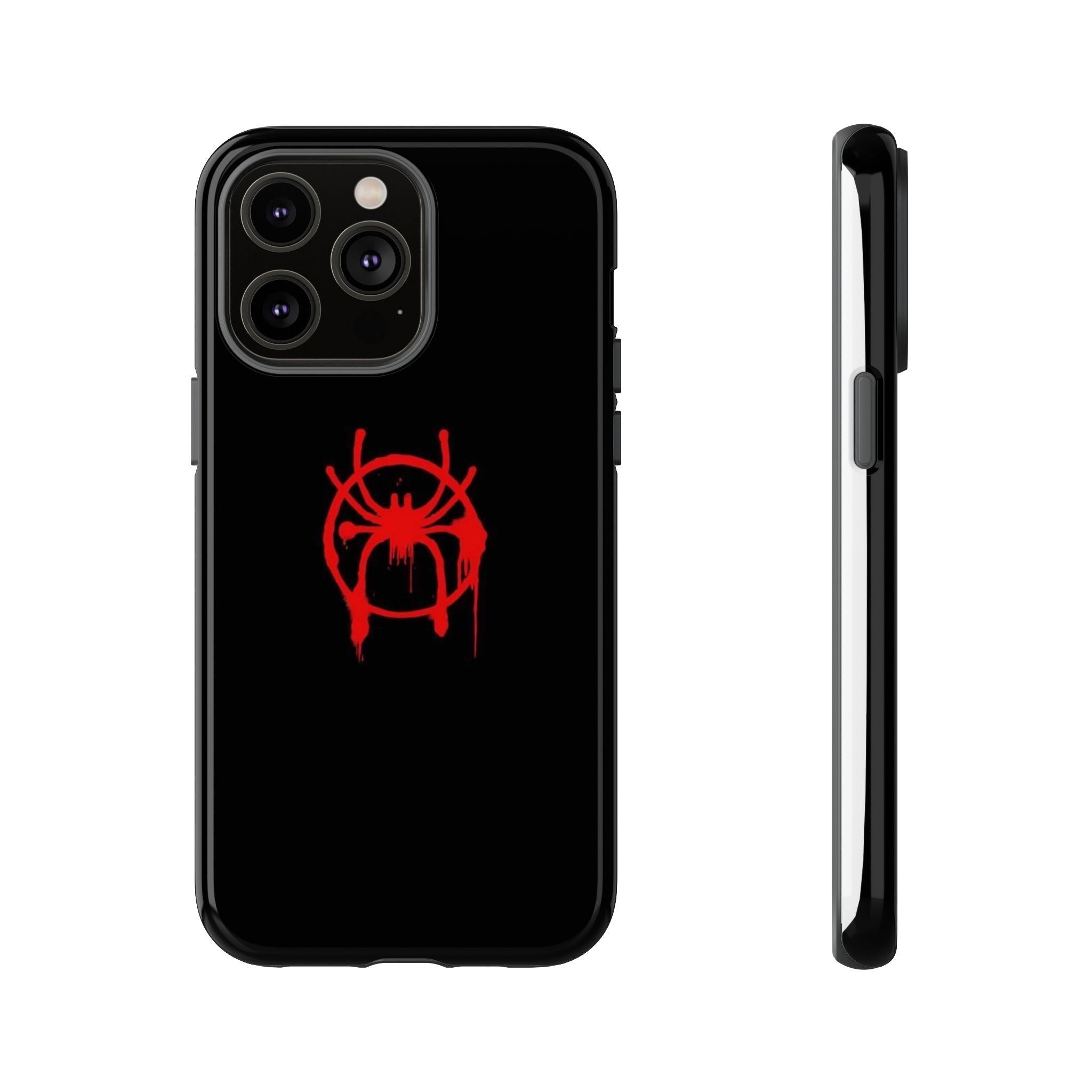 Red Spider Graphic Phone Case, Tough Phone Cover, Custom Mobile Protector, Stylish Gadget Accessory, Gift for Spider Fans