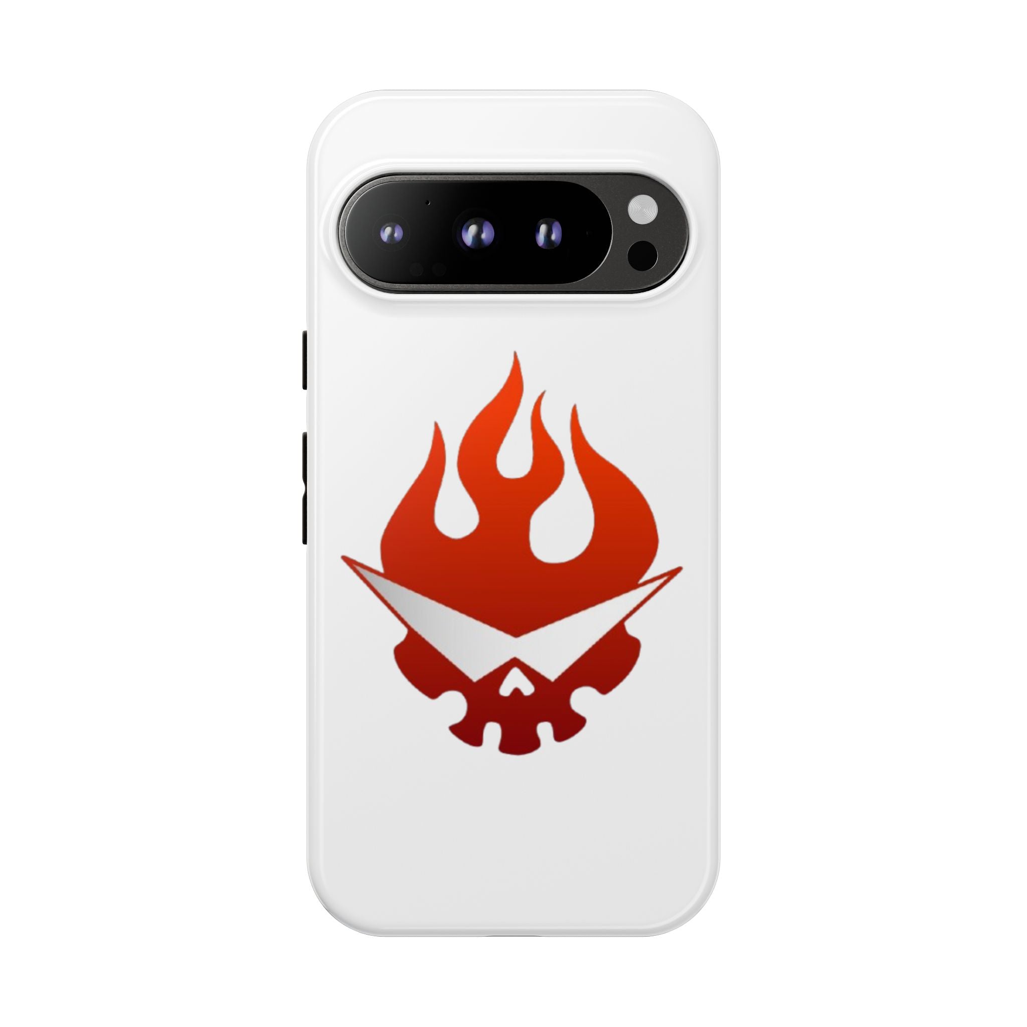 Bold Flame Phone Case, Tough Cases for Daily Protection, Stylish Accessories, Gift for Fire Lovers, Trendy Tech Gear